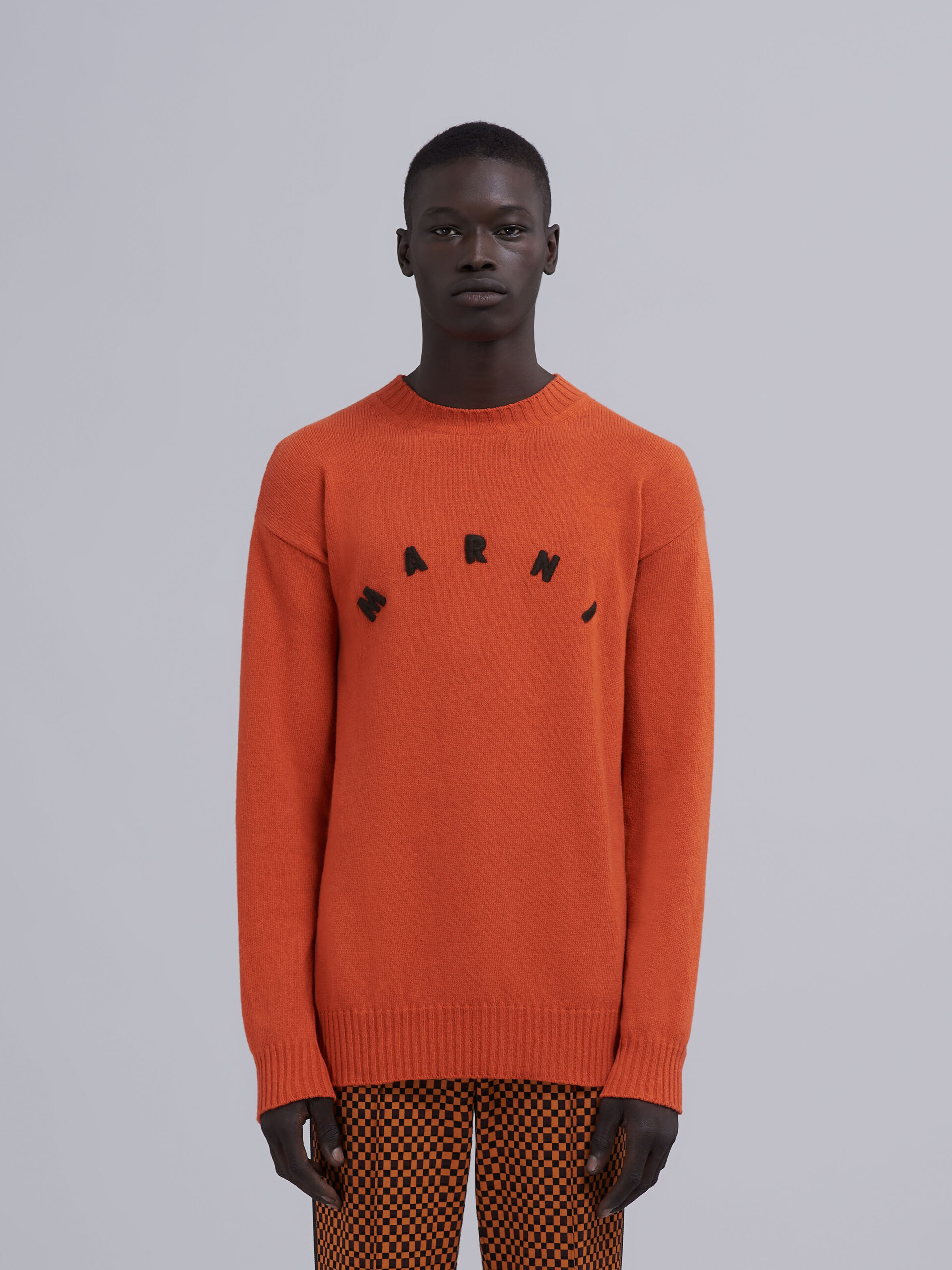 Blue black cashmere sweater | Marni