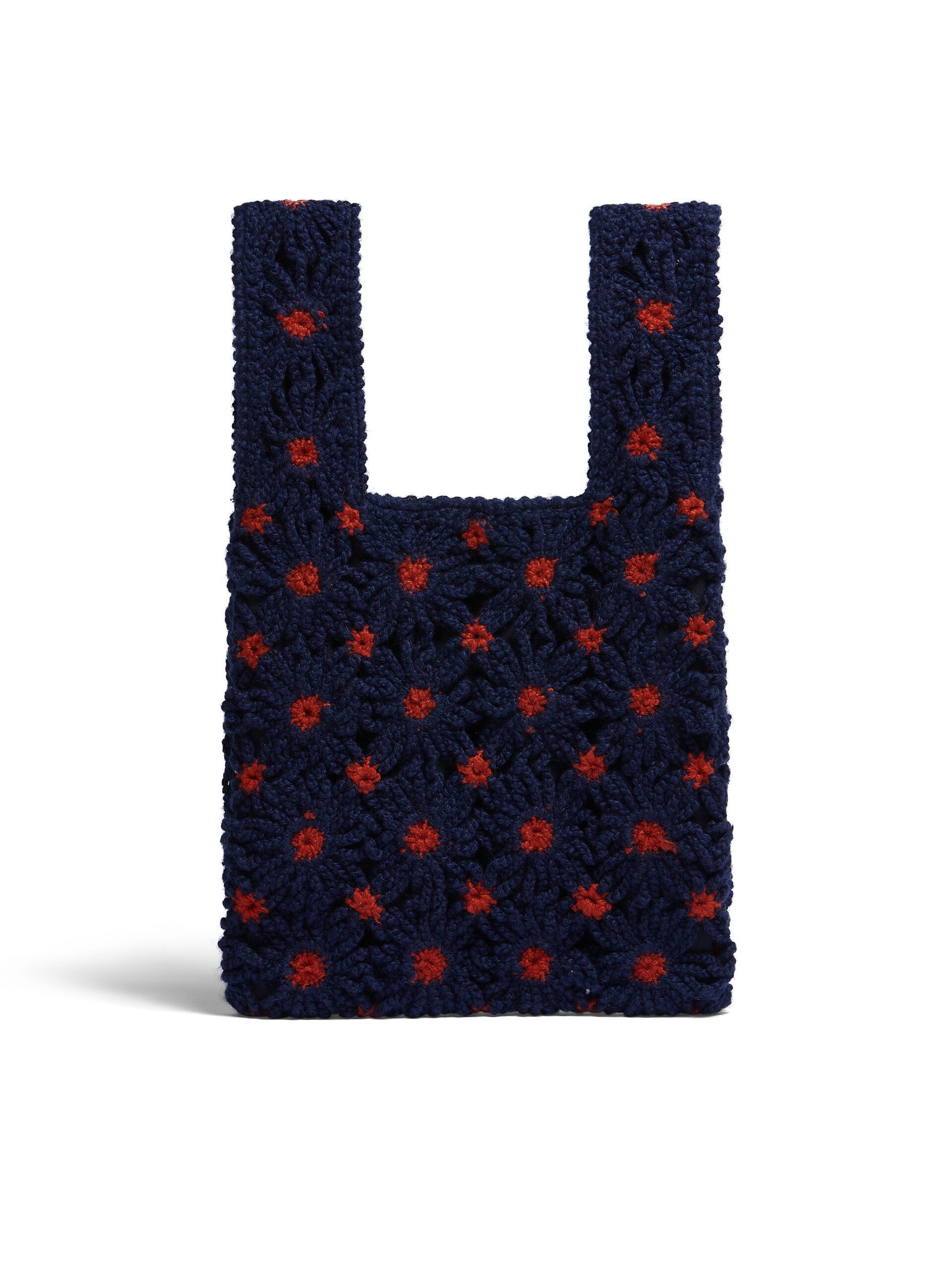 MARNI マルニマーケット　フィッシュ　クロシェバッグ ベージュ イエロー クロシェ製 MARNI MARKET FISH クロシェ