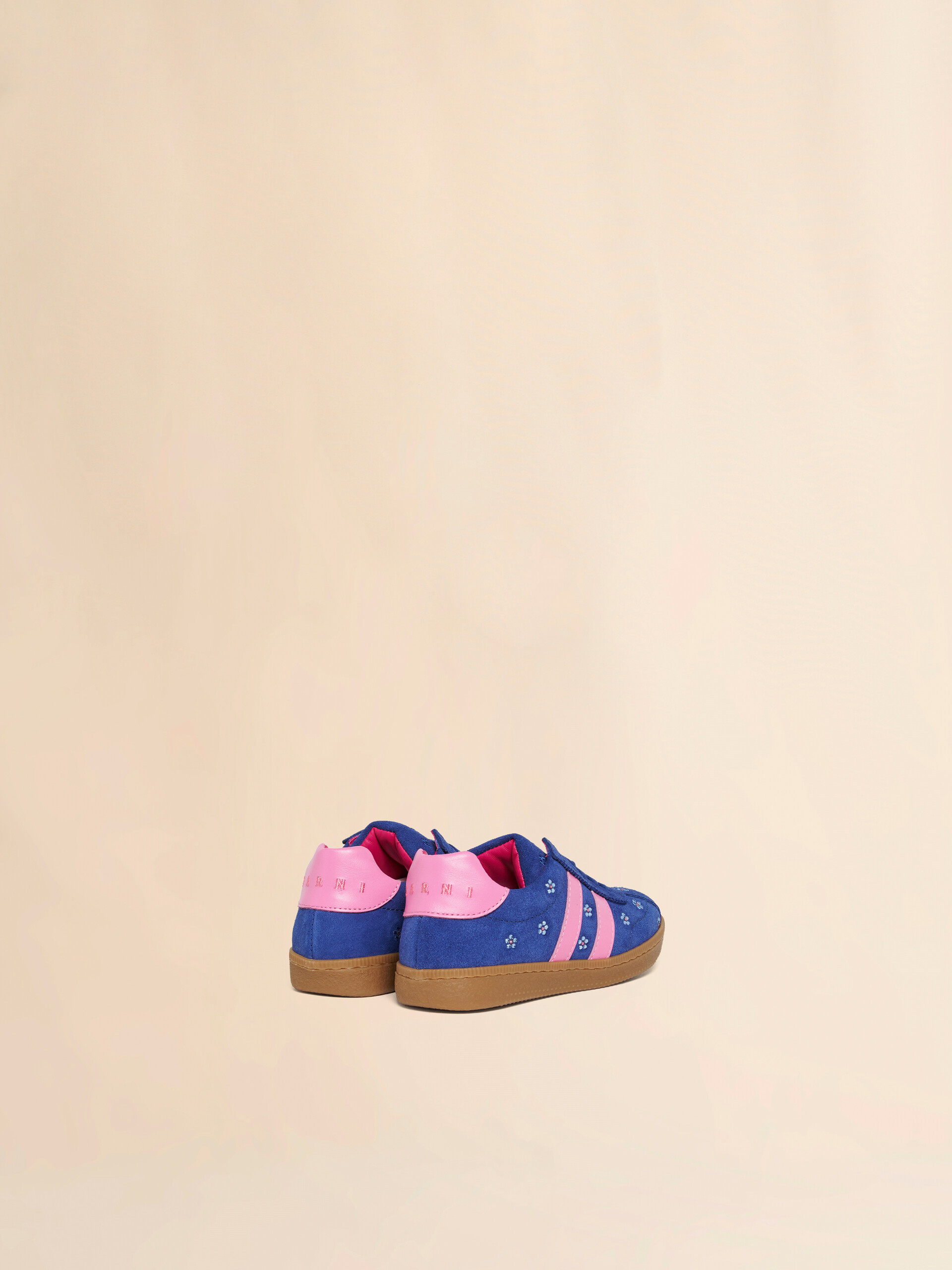 Zapatilla de ante azul y rosa - Sneakers - Image 3
