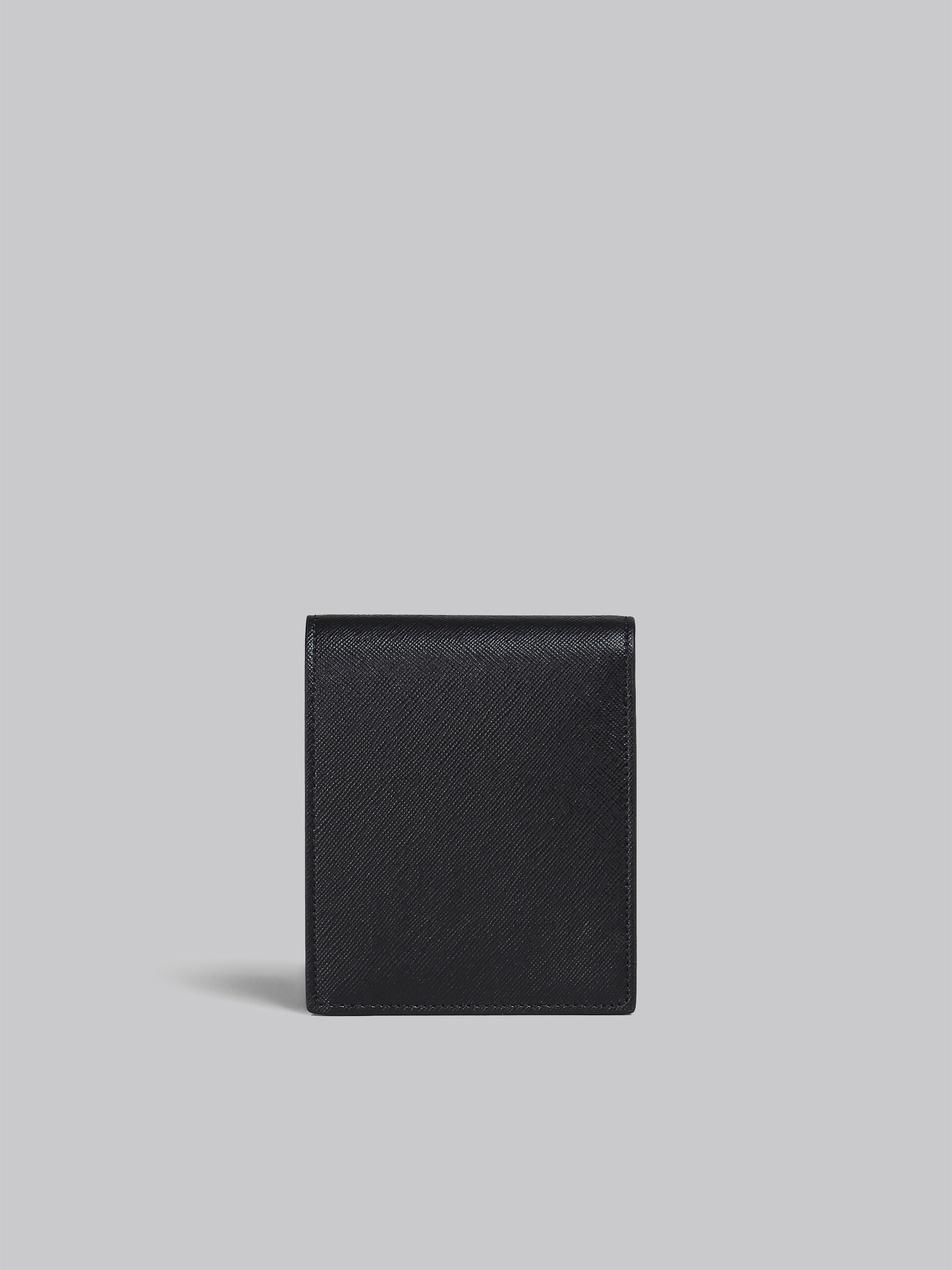 Schwarze Faltbrieftasche aus Saffian-Kalbsleder - Brieftaschen - Image 2