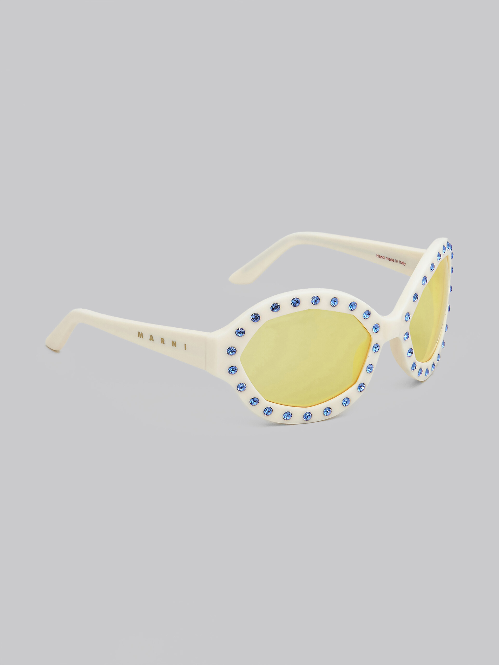 NAICA MINE Sonnenbrille aus Acetat und Nylon in Weiß - Optisch - Image 3