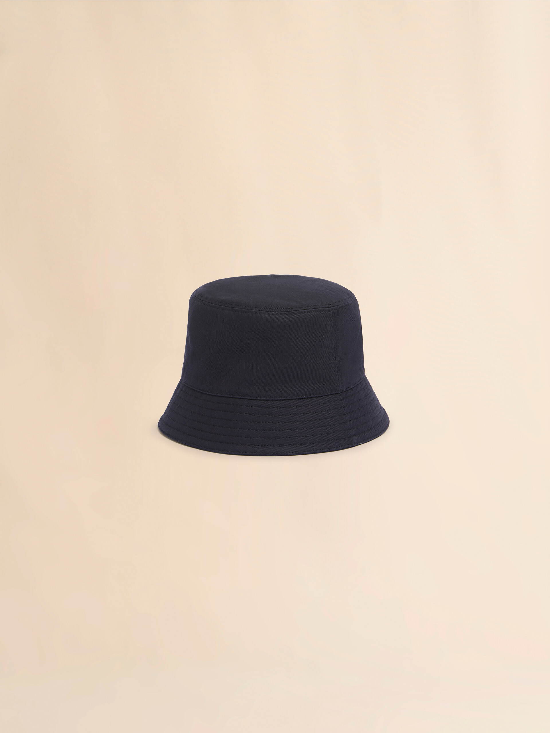 Deep blue organic gabardine bucket hat with Trunkaroo patch - Hats - Image 3