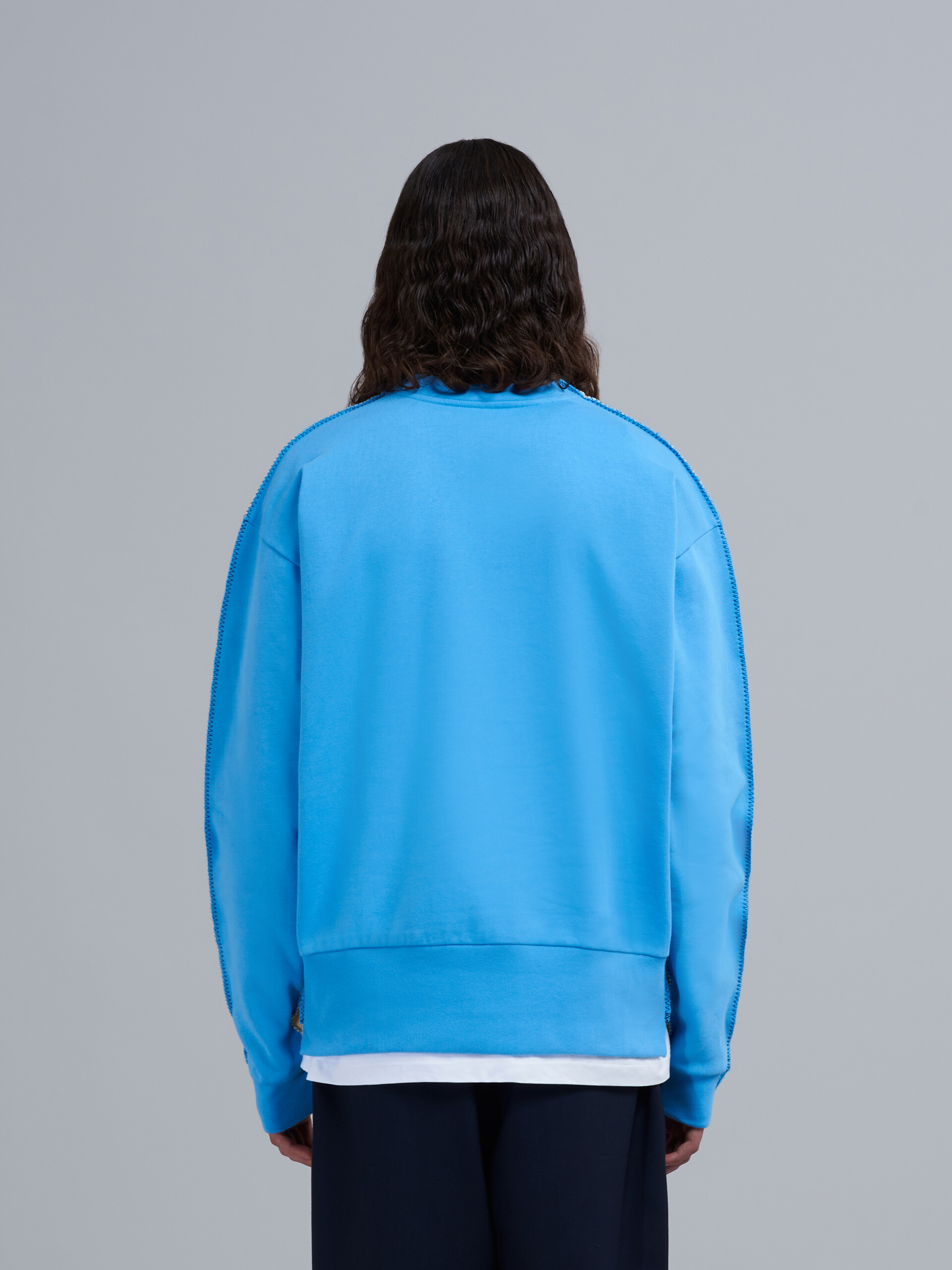 Sweatshirt en coton biologique Colourblock - Maille - Image 3