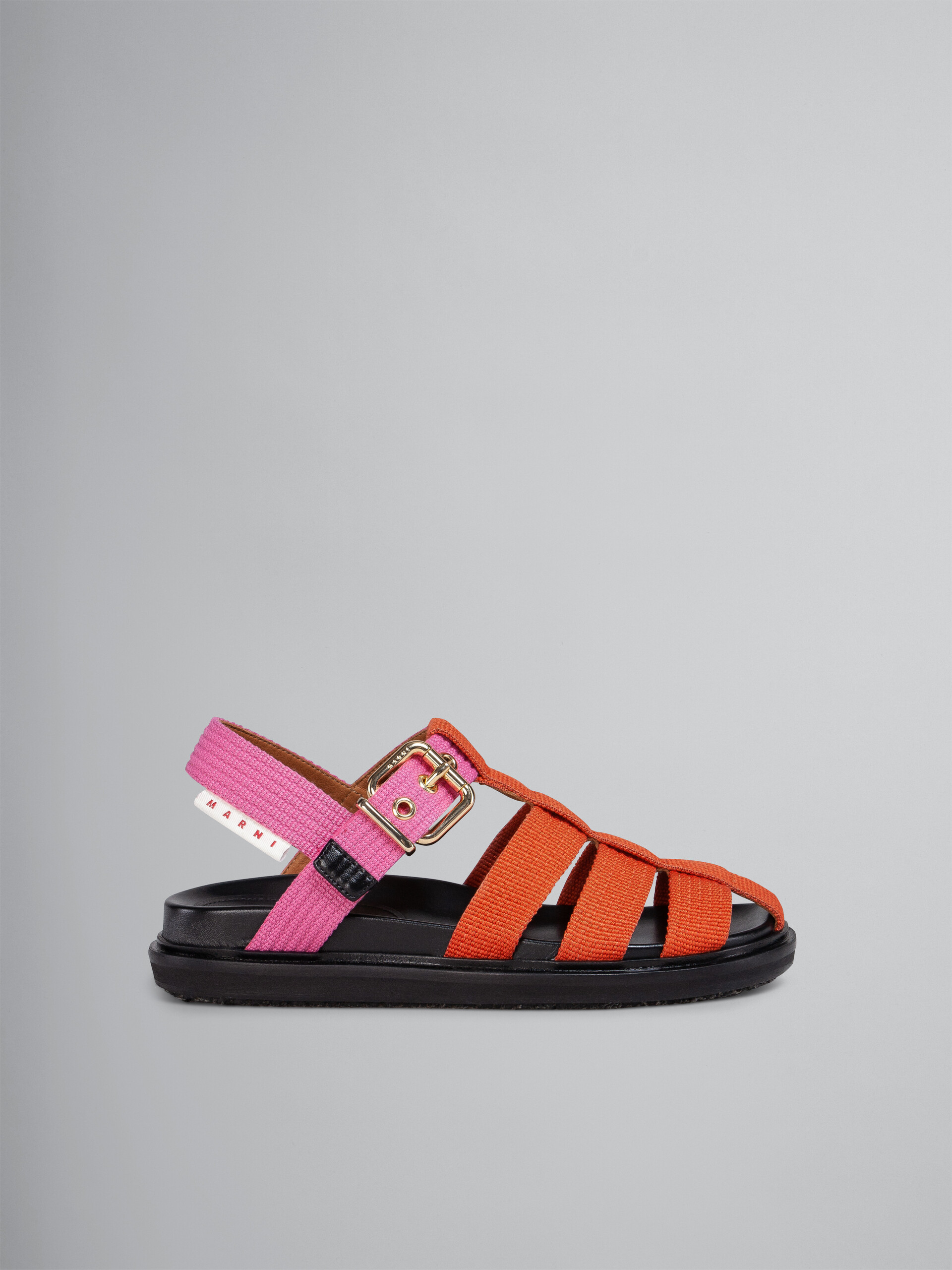 Pink and Orange ribbon Fussbett sandal - Sandals - Image 1
