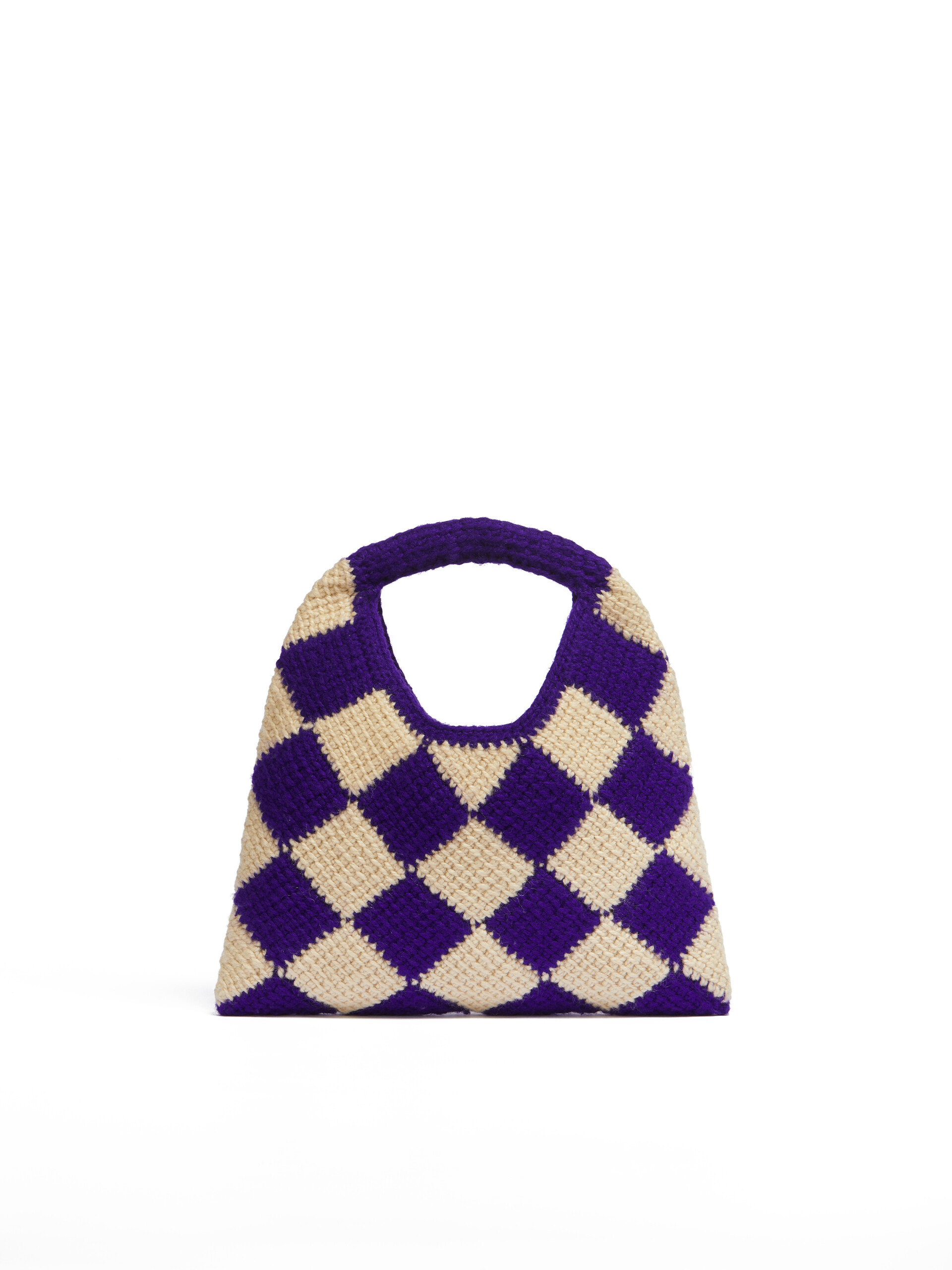 パープル テックウール Marni Market Diamond ミニバッグ | Marni