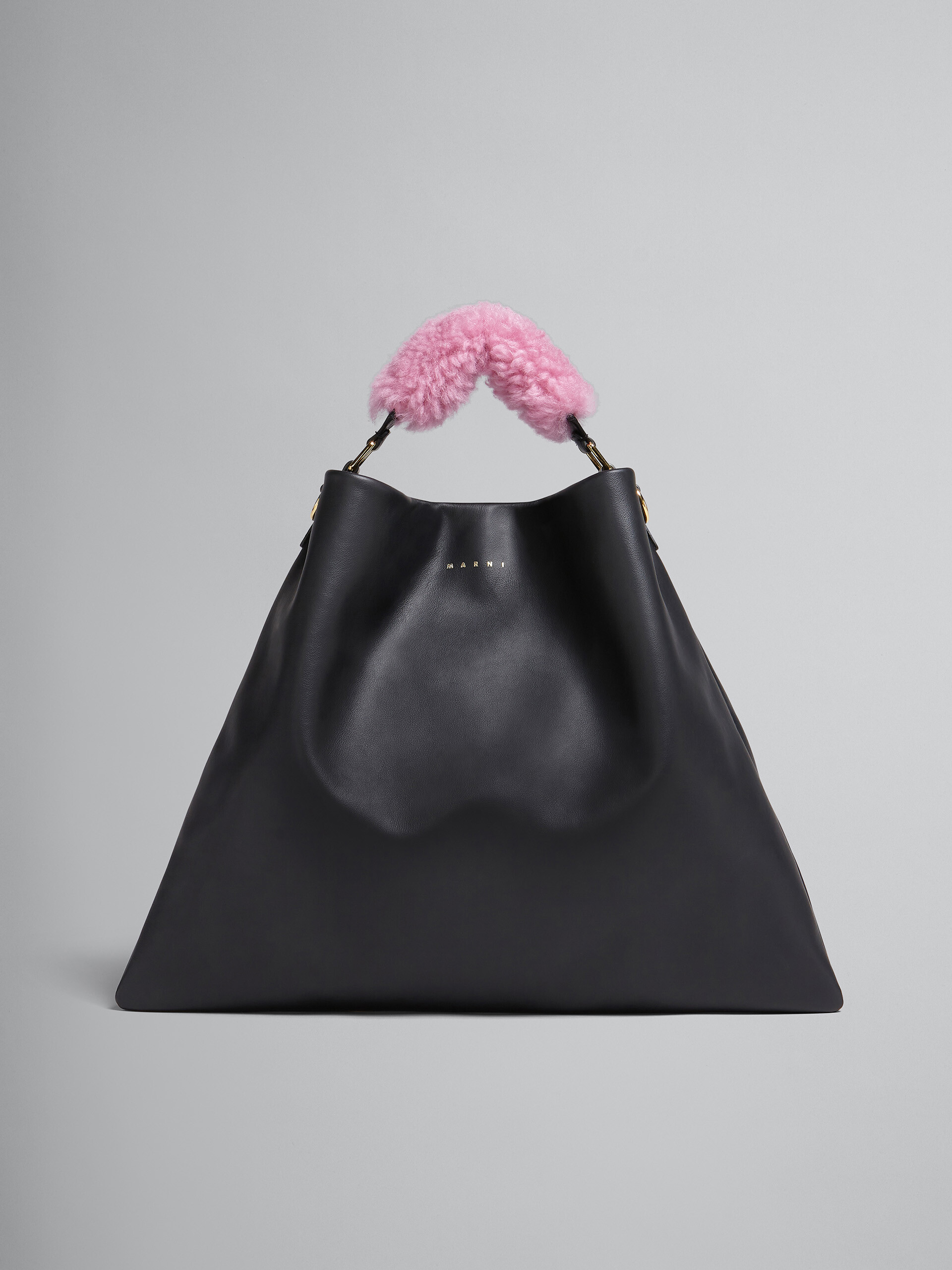Venice medium bag in black leather - Shoulder Bag - Image 1