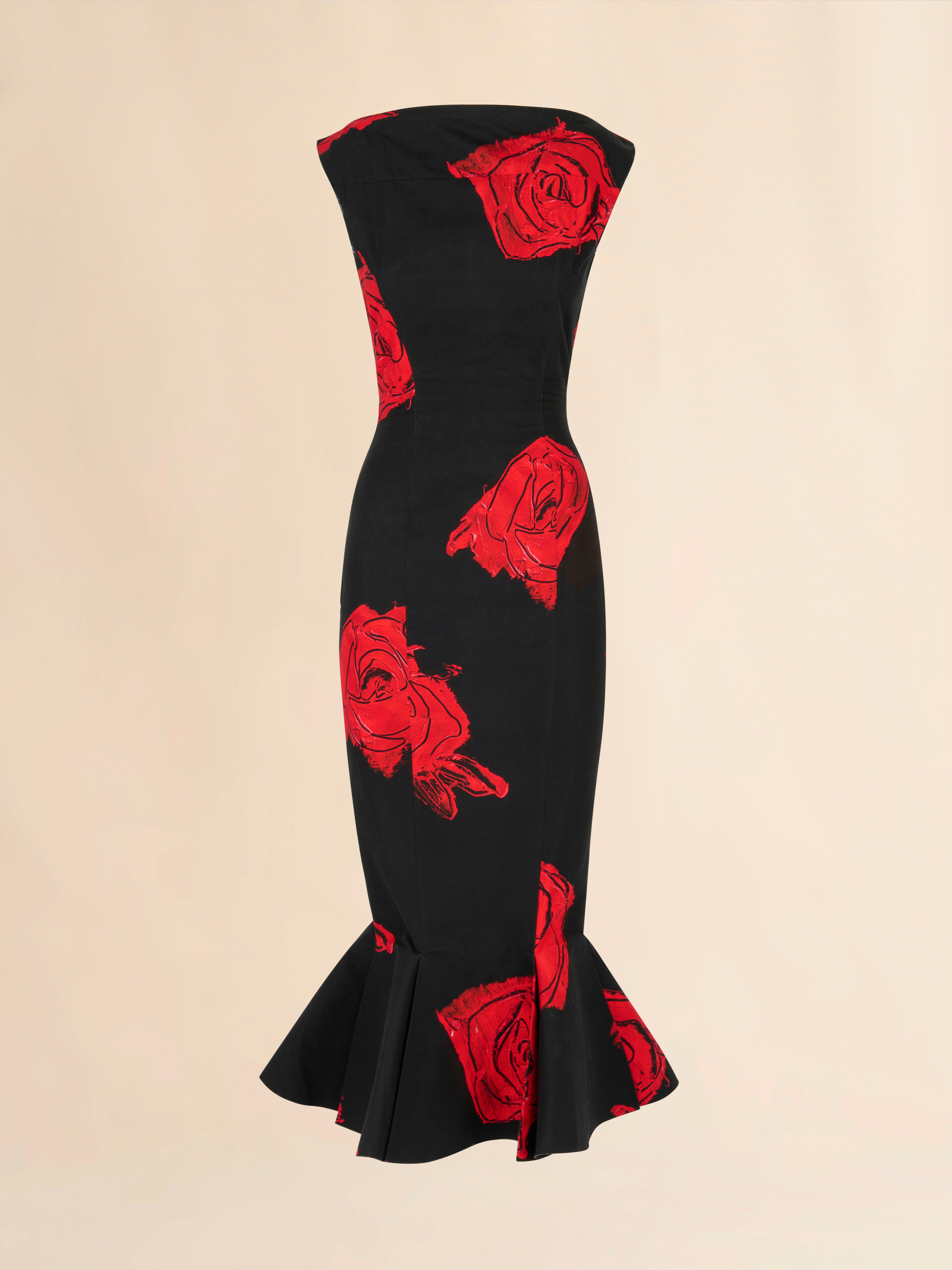 Robe en popeline noire avec imprimé Juno - Robes - Image 1
