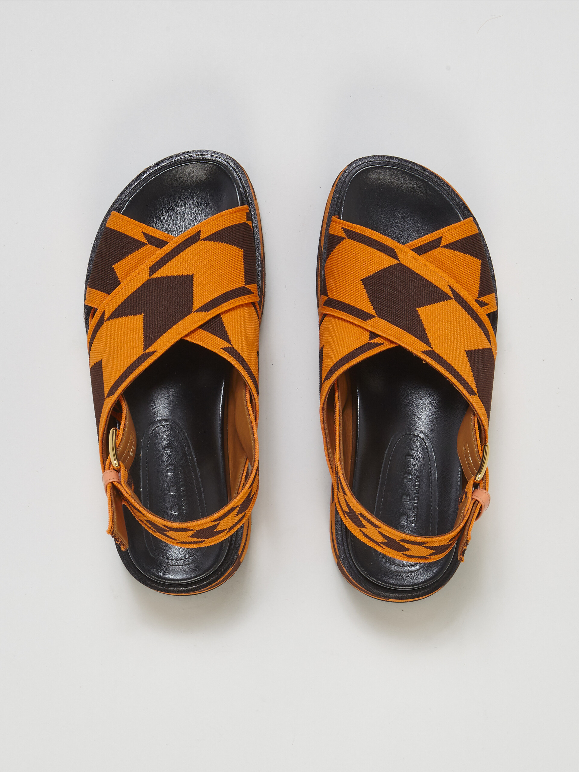 Houndstooth jacquard wedge sandal - Sandals - Image 4