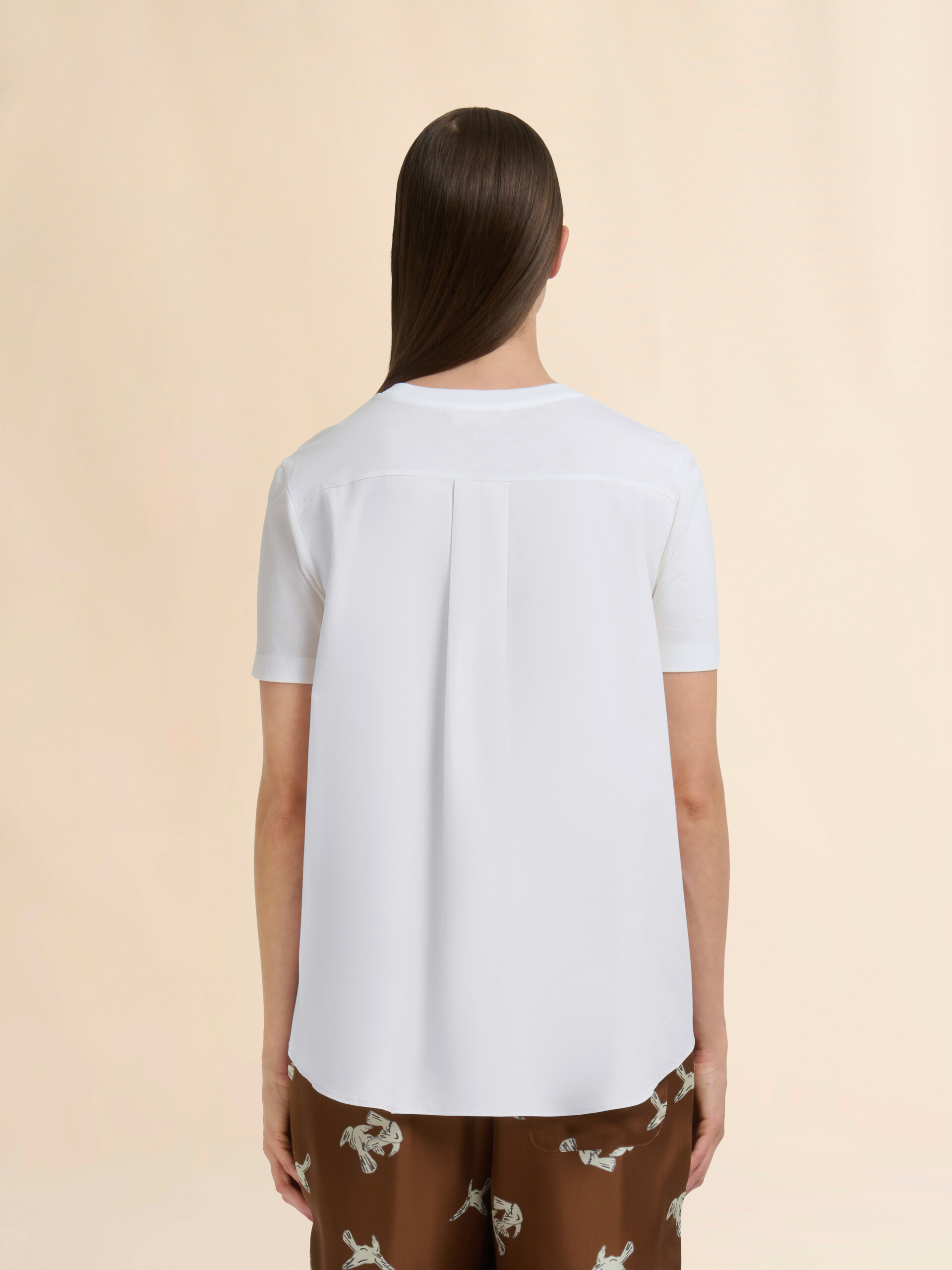 ピンク コットン製T-シャツ ハンドステッチのマルニロゴ入り - Tシャツ - Image 3