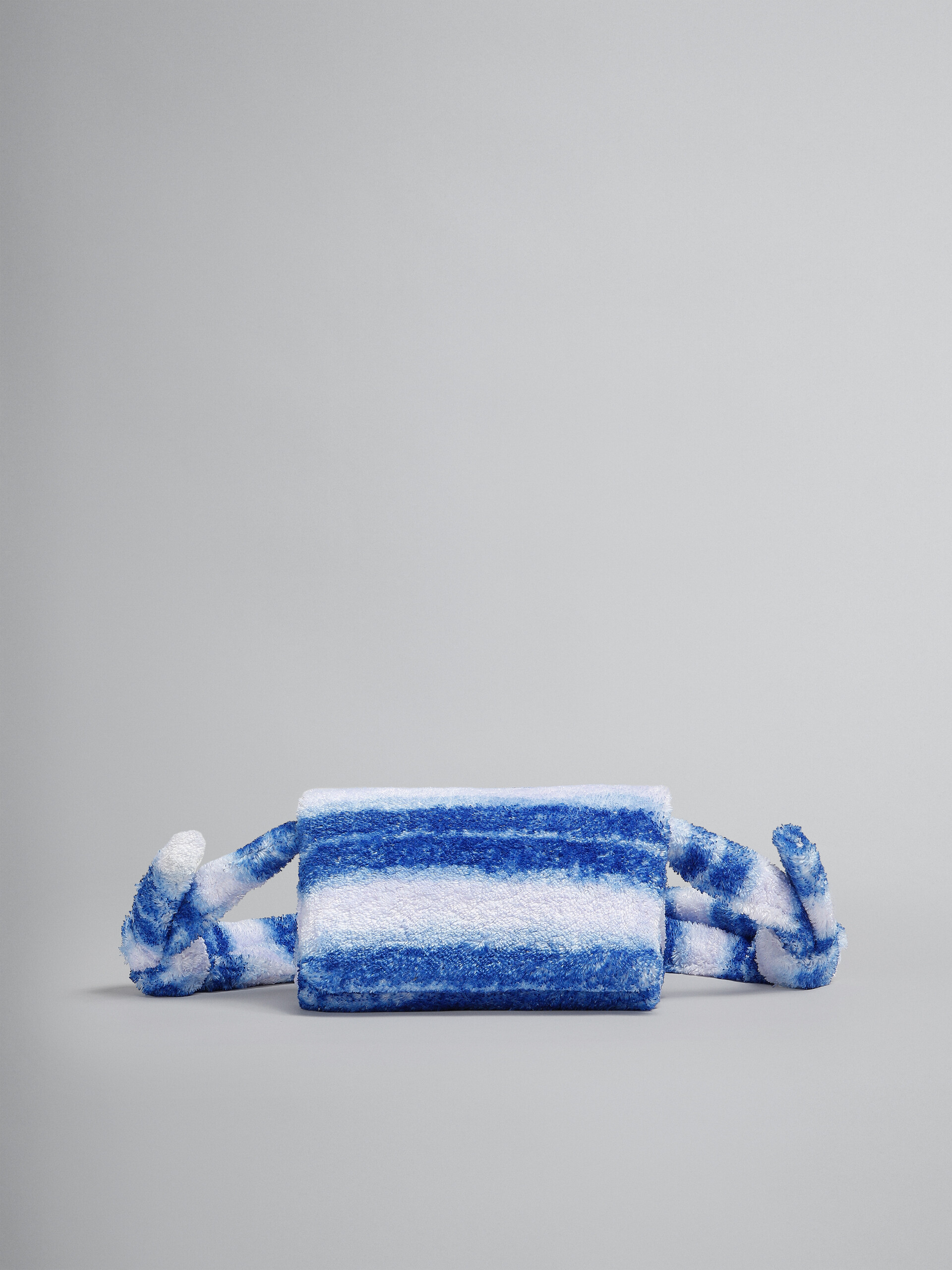 Small blue striped Terry Prisma bag - Shoulder Bag - Image 1