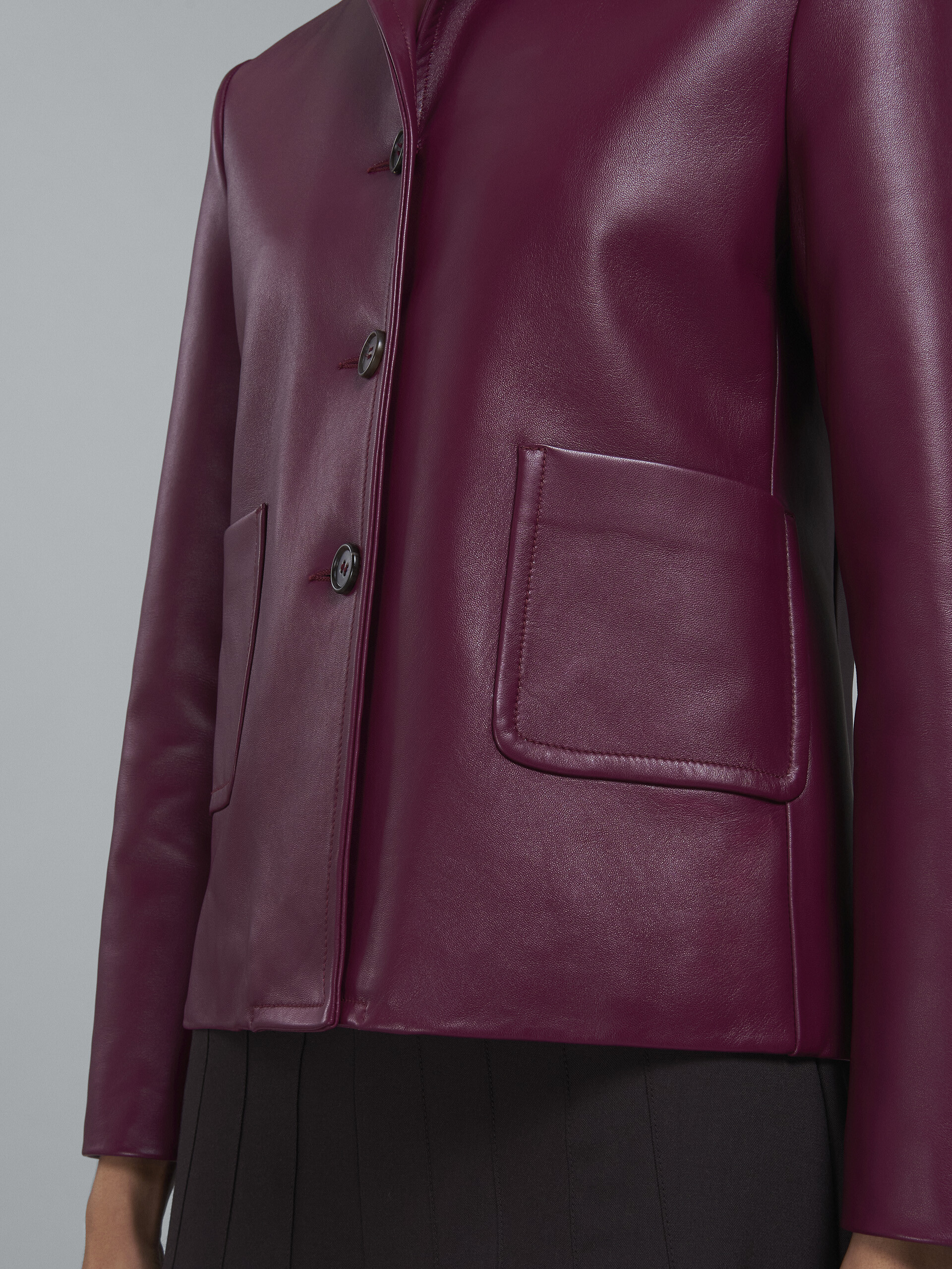 Leather jacket - Jackets - Image 5
