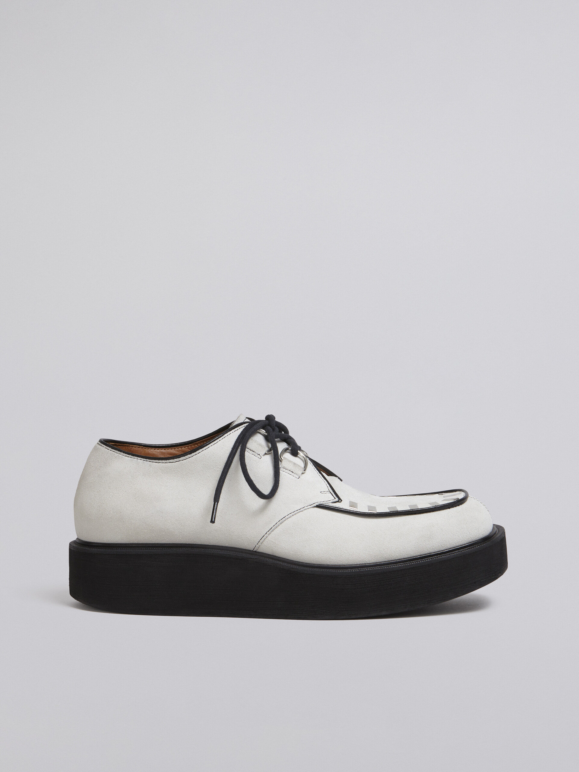 Calfskin lace-up with square toe - Lace-ups - Image 1