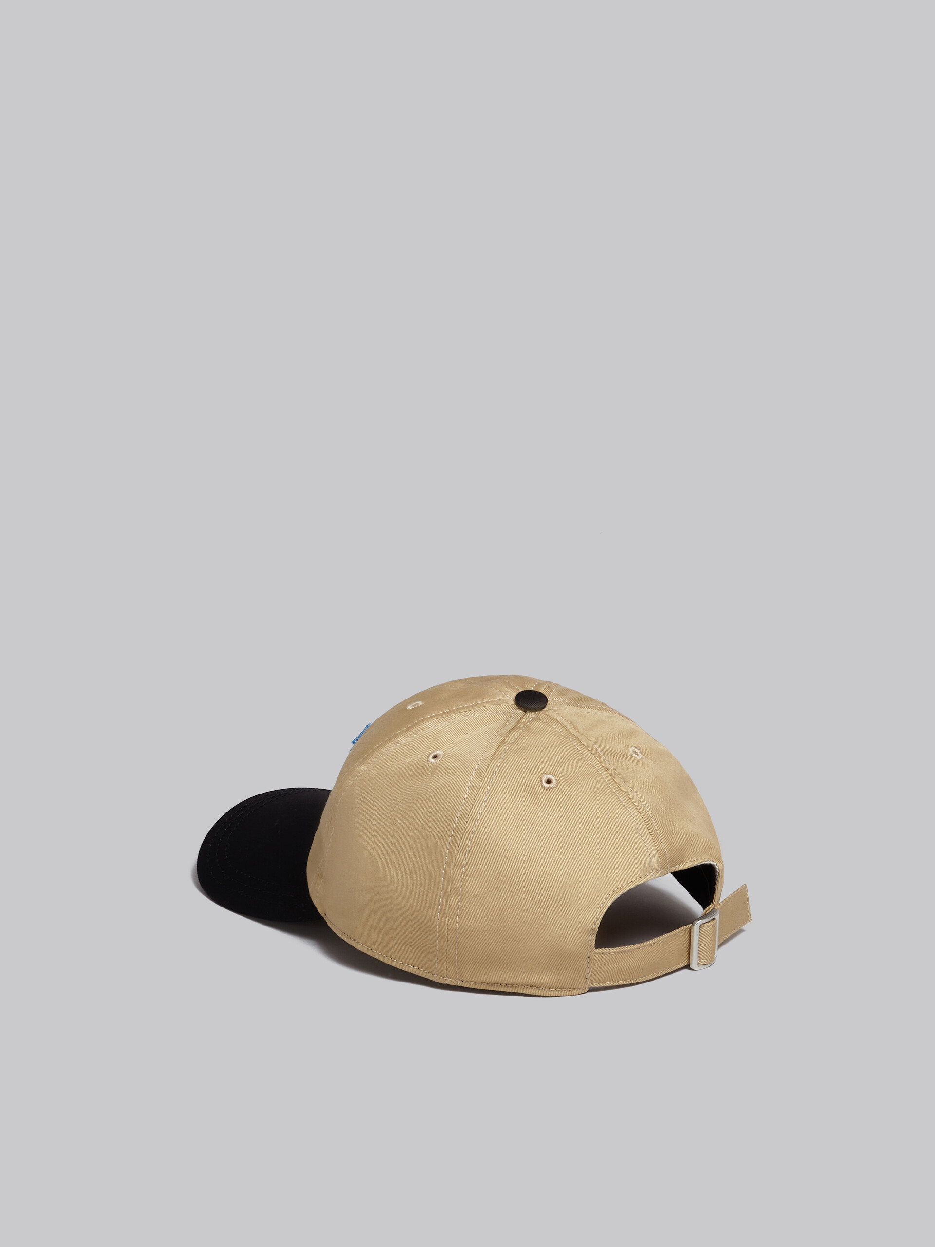 Baseball hat with M patch in two-tone cotton - Hats - Image 3