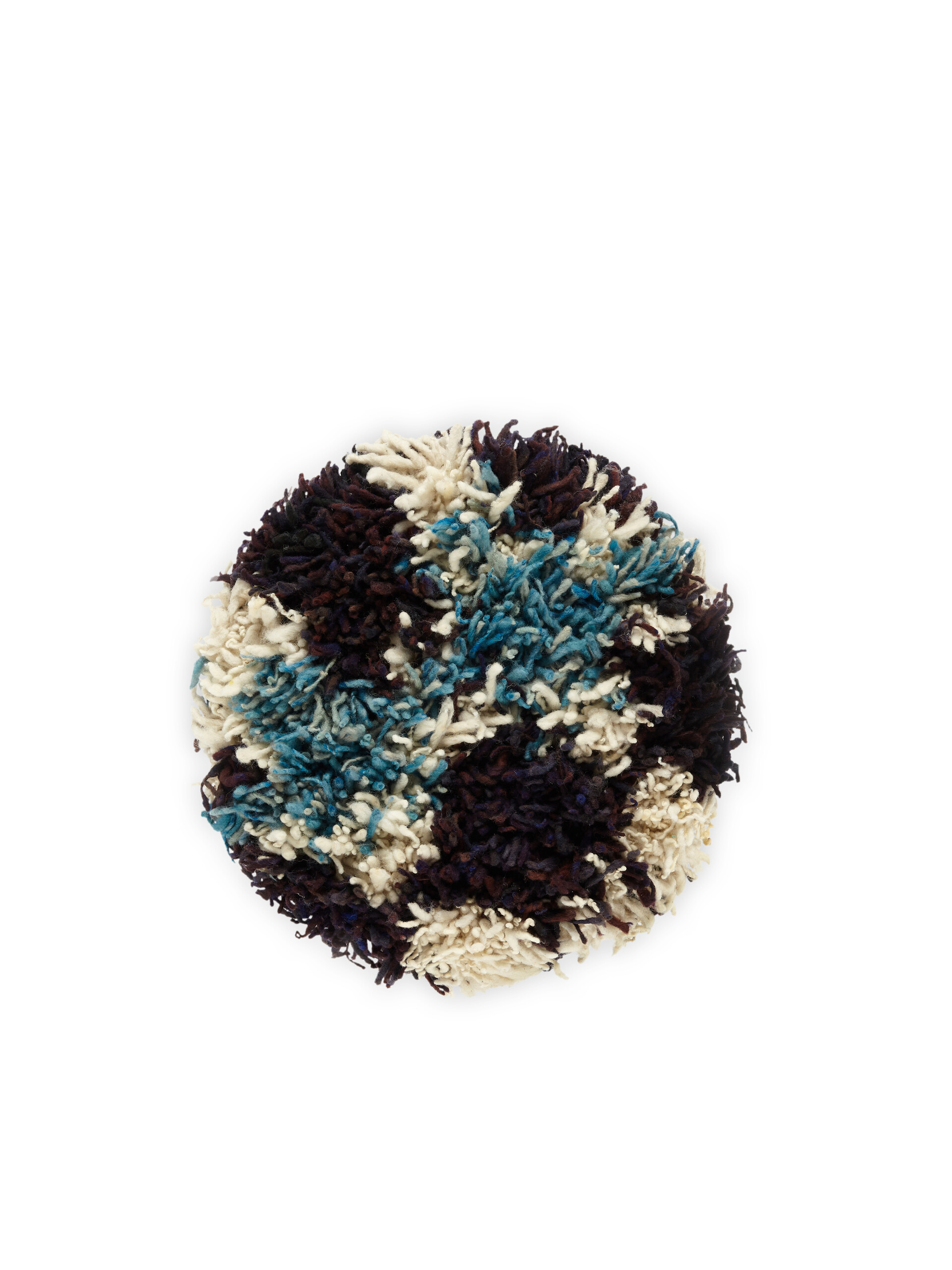 Sgabello MARNI MARKET in ferro lana blu multicolor - Arredamento - Image 3