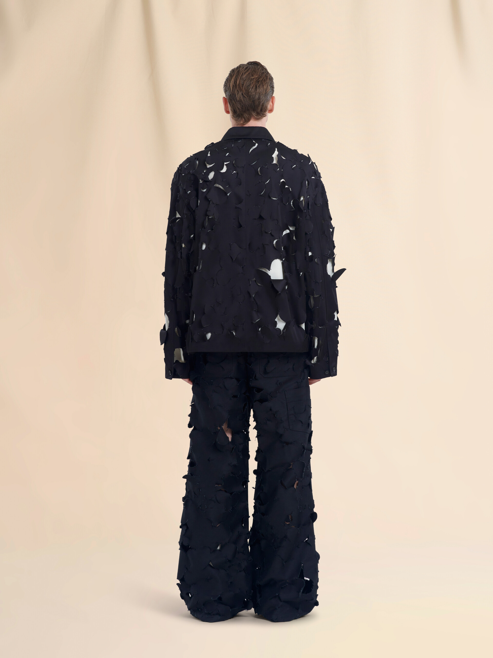 Duchess satin jacket with cut-out detail - Jackets - Image 3