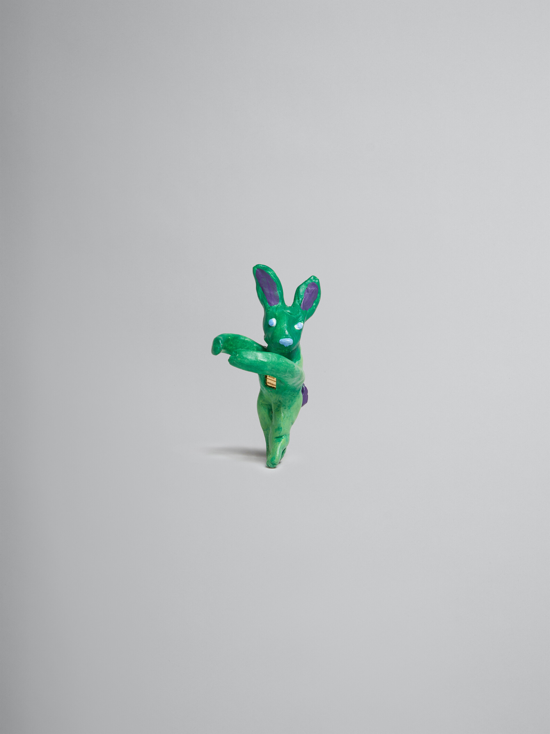 Green resin Rabbit ring - Rings - Image 1