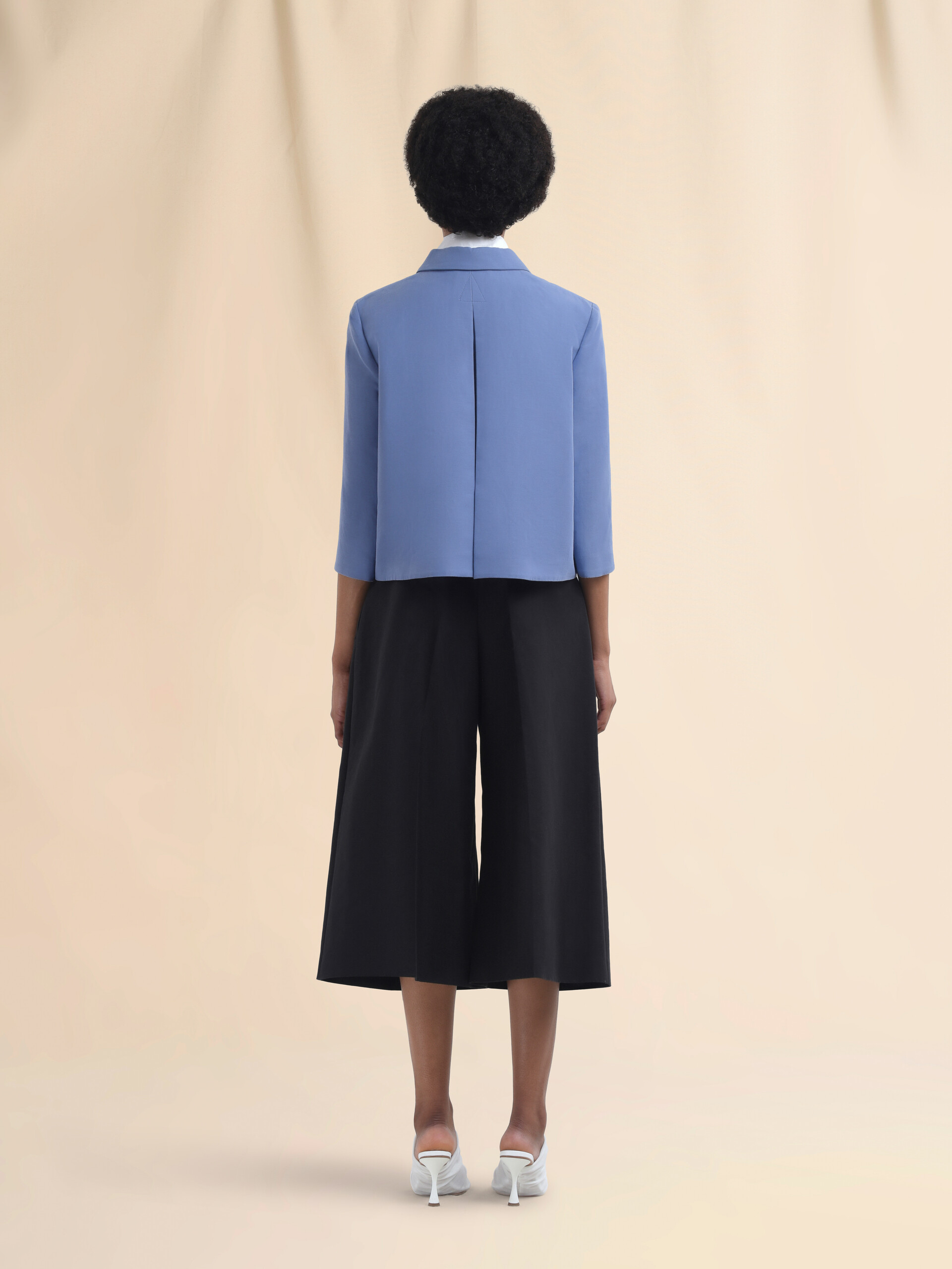 Indigo cotton jacket with Marni Symbol - Jackets - Image 3