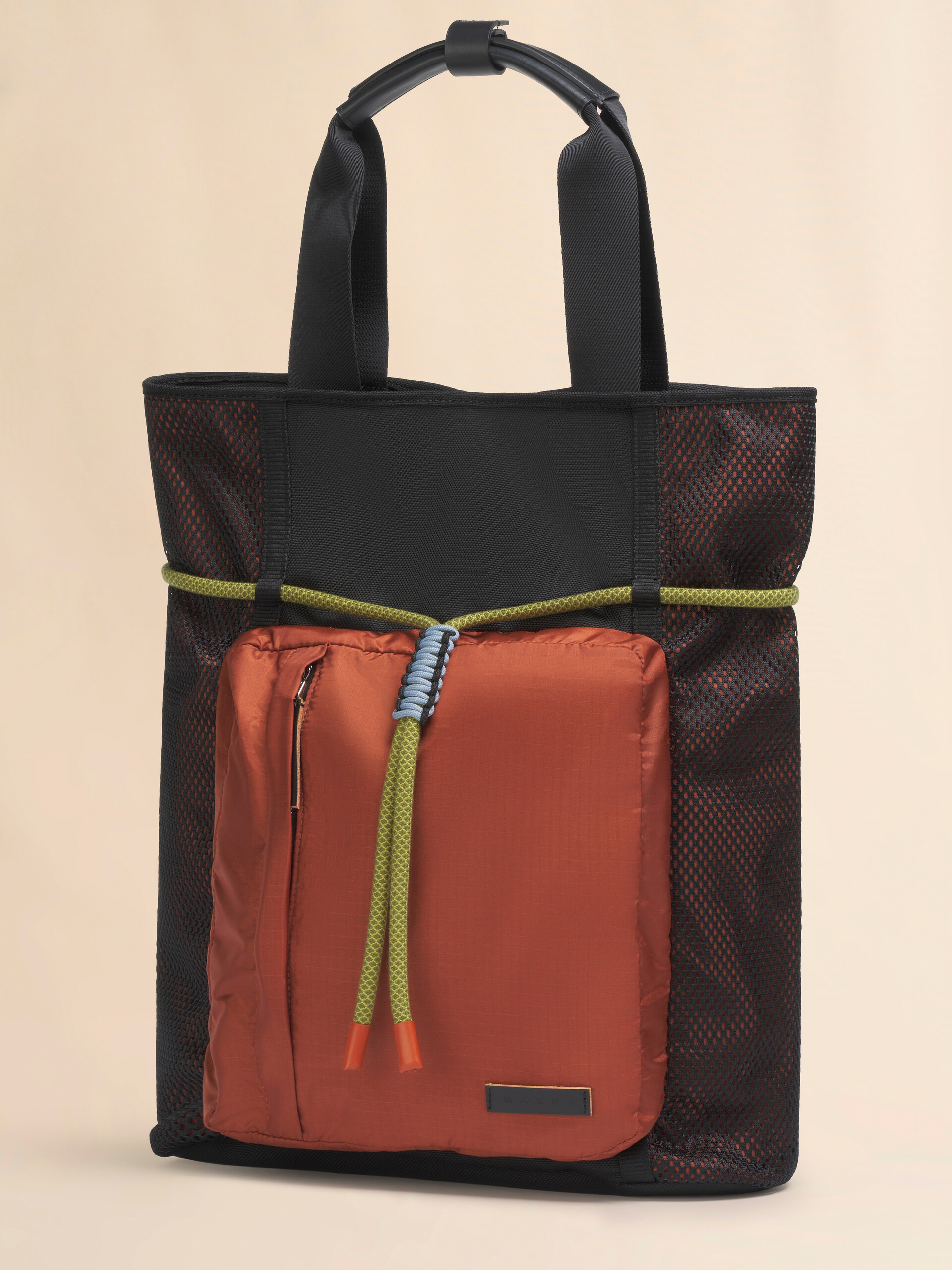 ブラウン＆ブラック ナイロン製 Modulus バックパック - ショッピングバッグ - Image 5