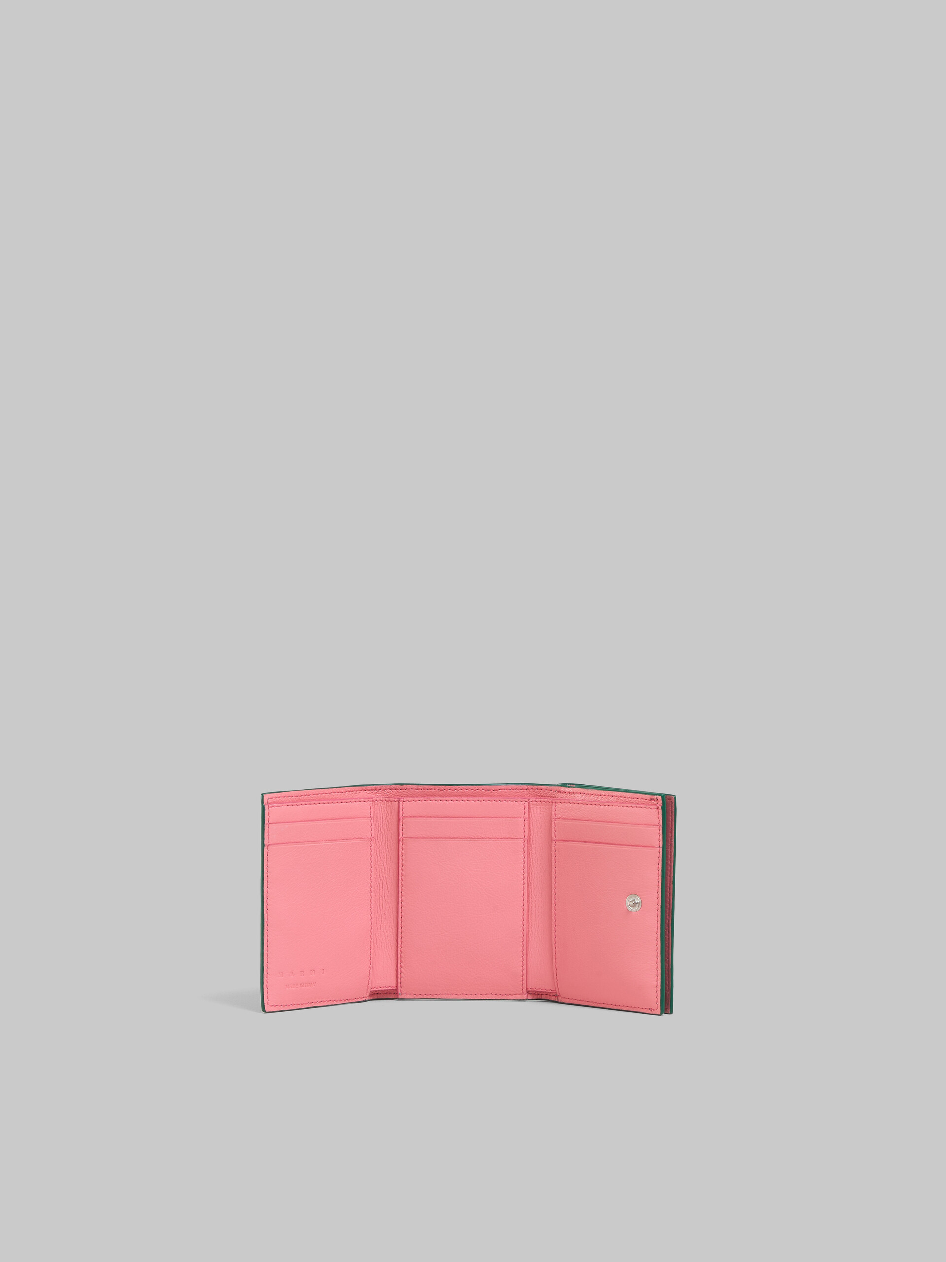 ブラック レザー メンディング 三つ折りウォレット - 財布 - Image 2