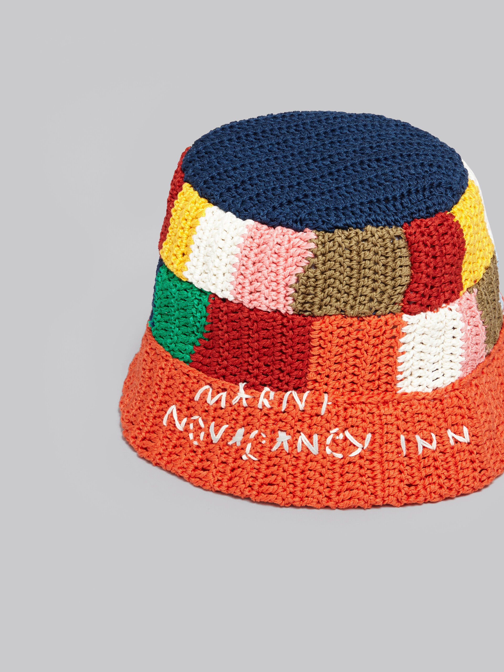 Marni x No Vacancy Inn - Multicolour cotton-knit bucket hat - Hats - Image 4