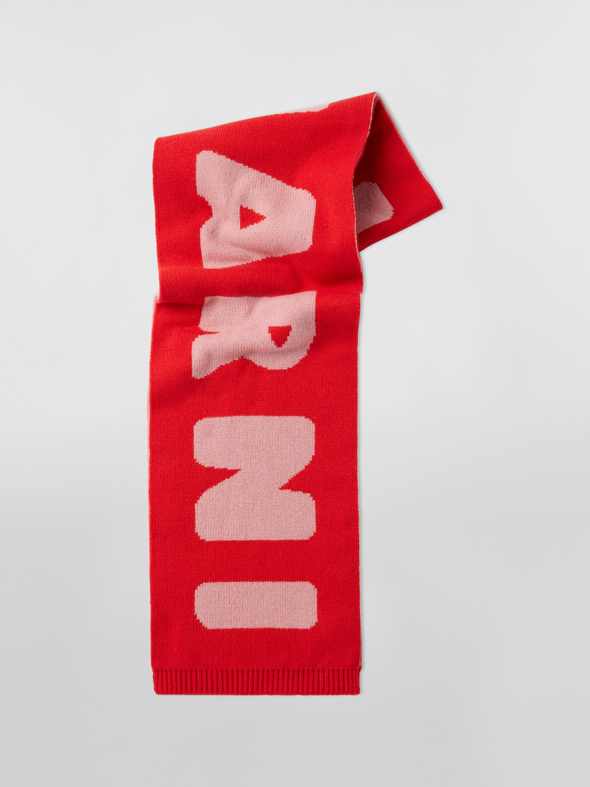 WOOL SCARF WITH MAXI LOGO - Scarves - Image 1