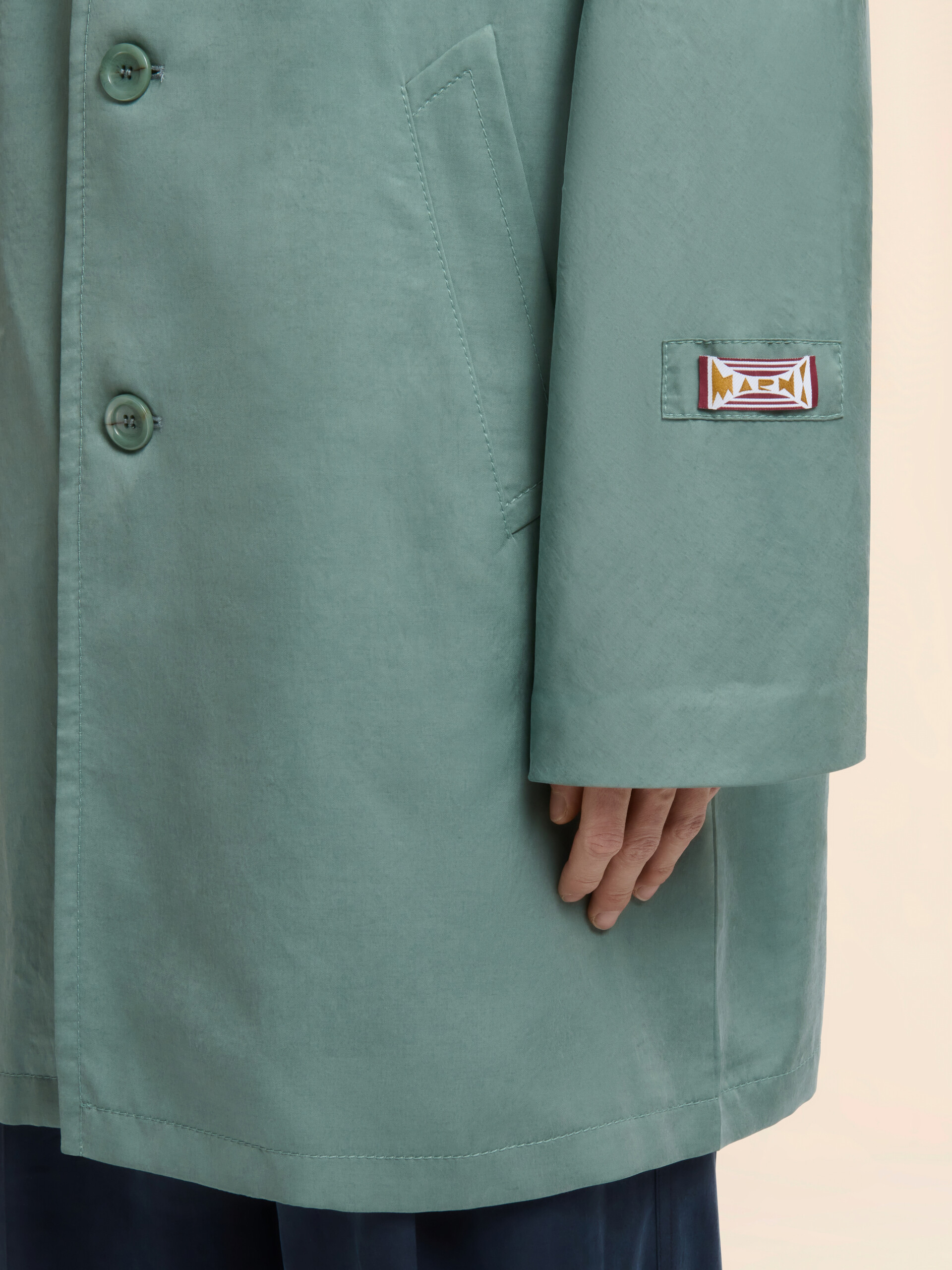 グリーン サテンダスターコート - コート - Image 5