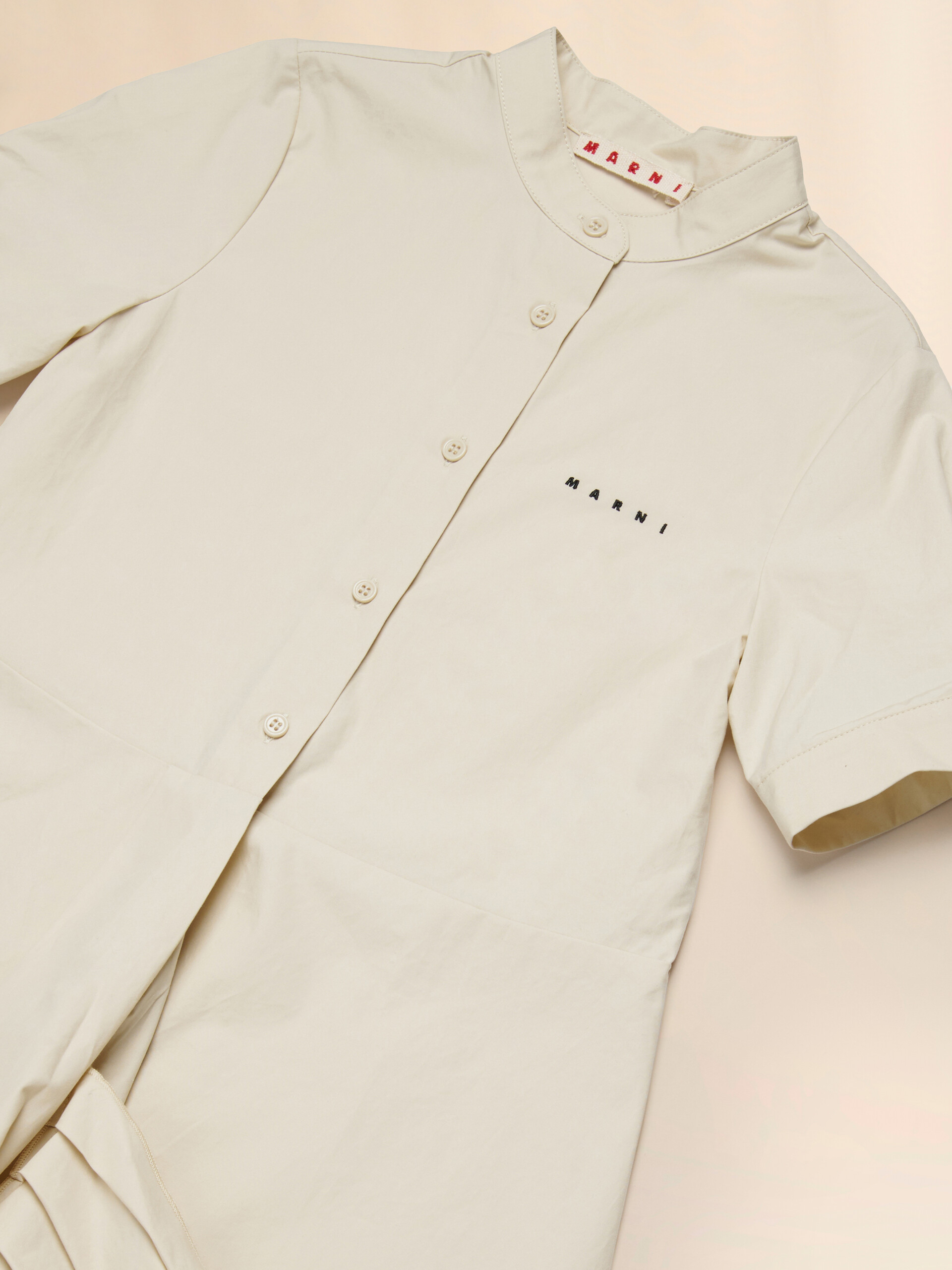 Abito in cotone beige con stampata Crystal Flower - Vestiti - Image 3