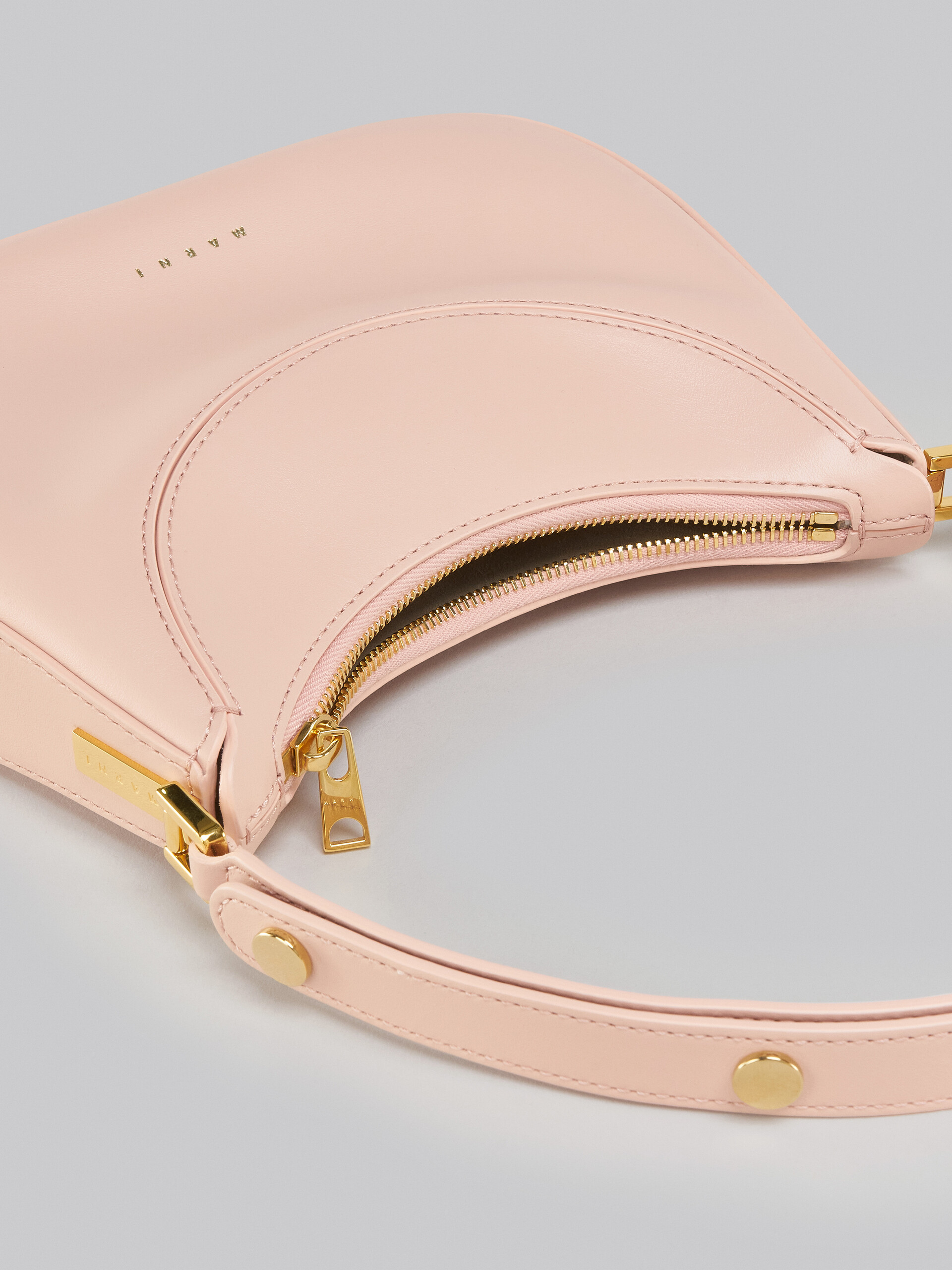 Milano Mini Bag in pink leather - Handbag - Image 3