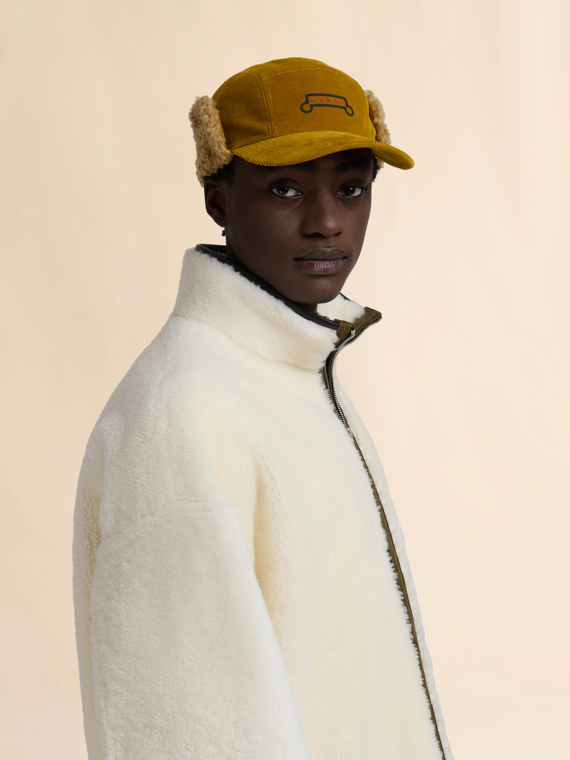 Brown corduroy aviator baseball cap - Hats - Image 2