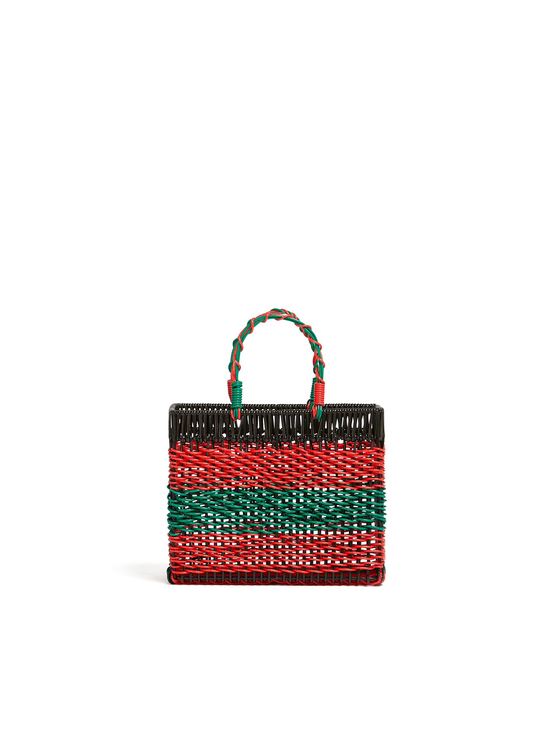 MARNI MARKET basket in iron and green and red PVC - Home Accessories - Image 3