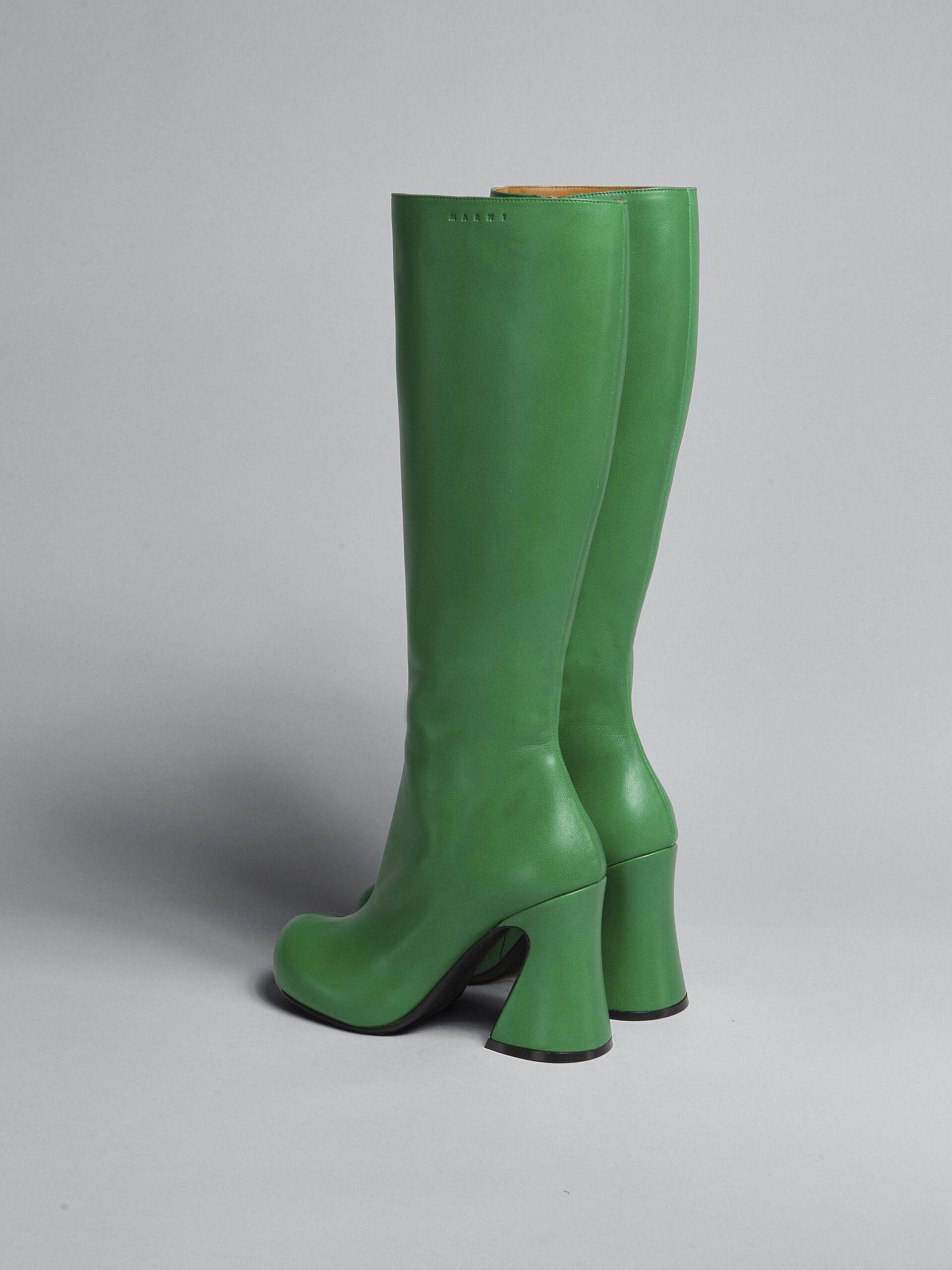 Green leather boot - Boots - Image 3