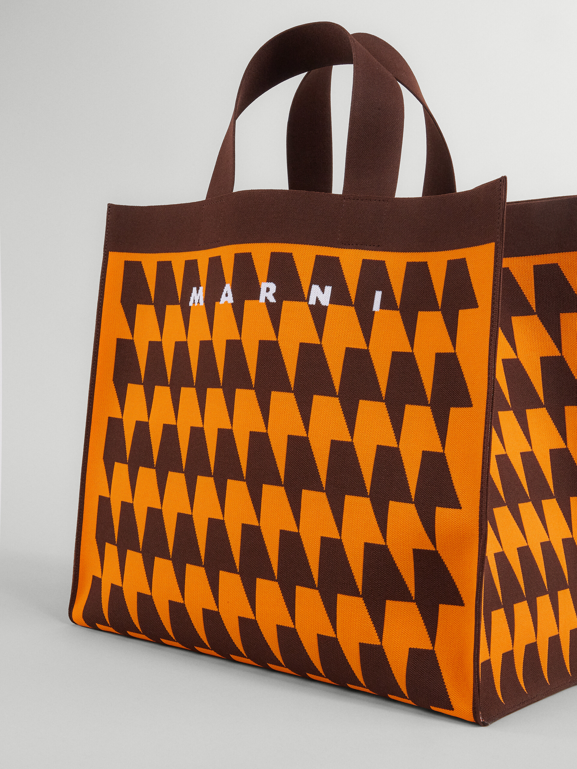 Houndstooth jacquard shopping bag - Shopping Bags - Image 3