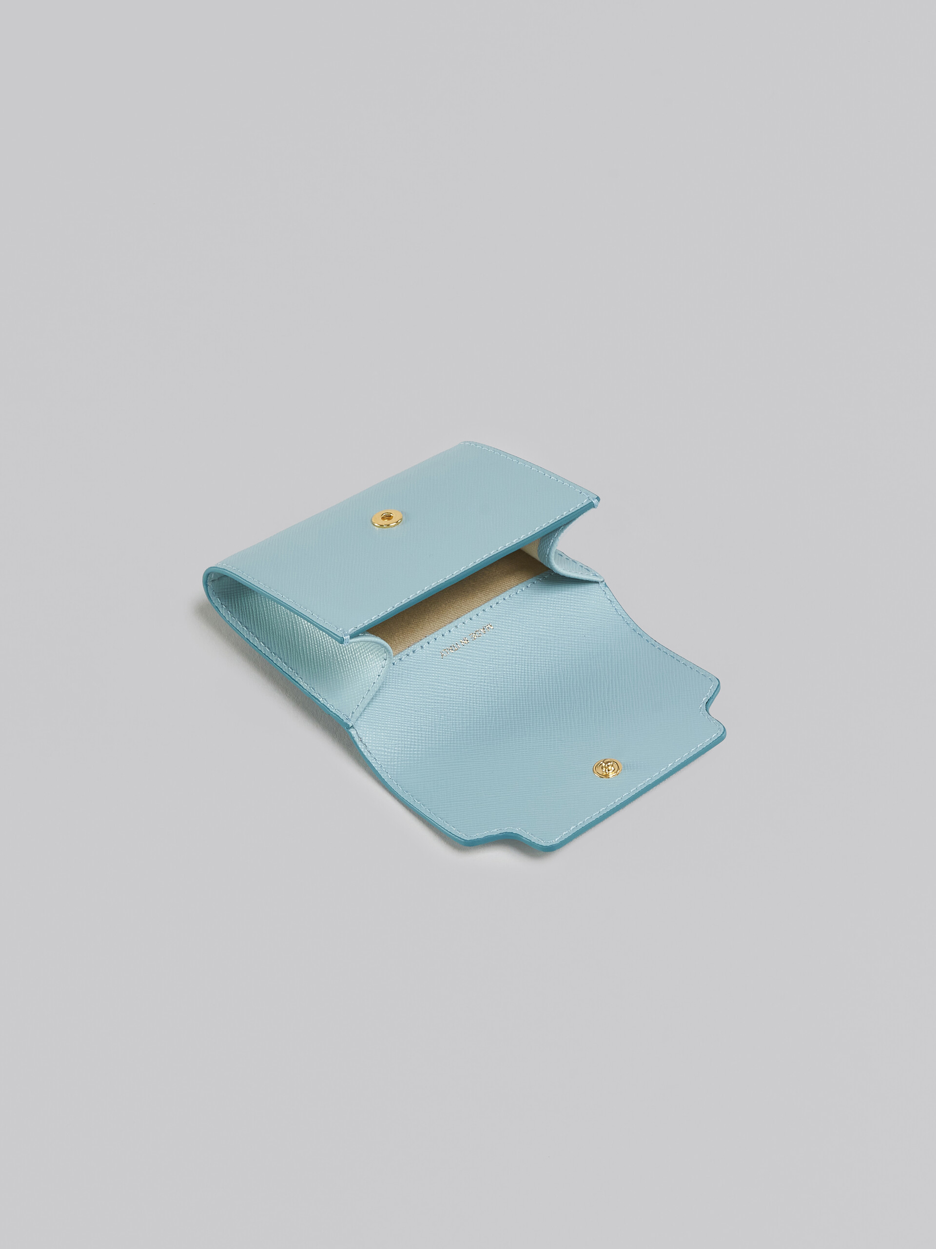 ライトブルー サフィアーノレザー製コインケース - 財布 - Image 2