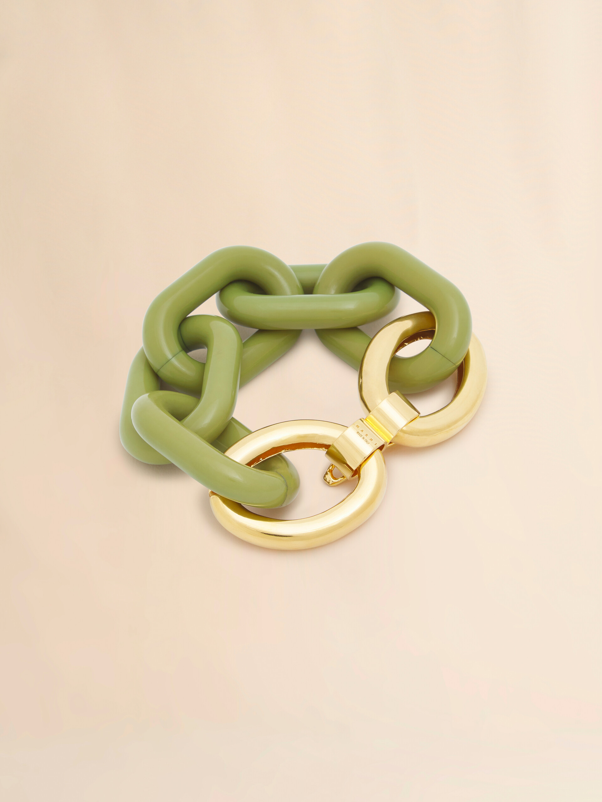 Brown resin chain bracelet - Bracelets - Image 3
