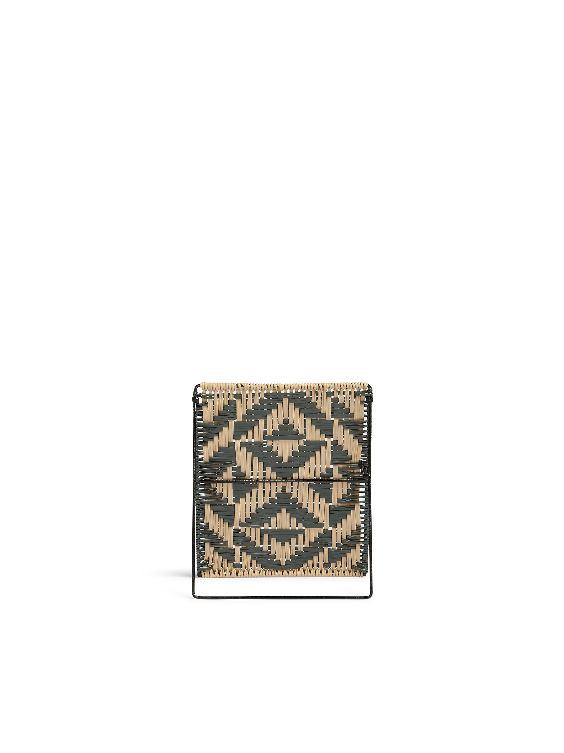 MARNI MARKET beige and black woven iPad stand - Furniture - Image 3