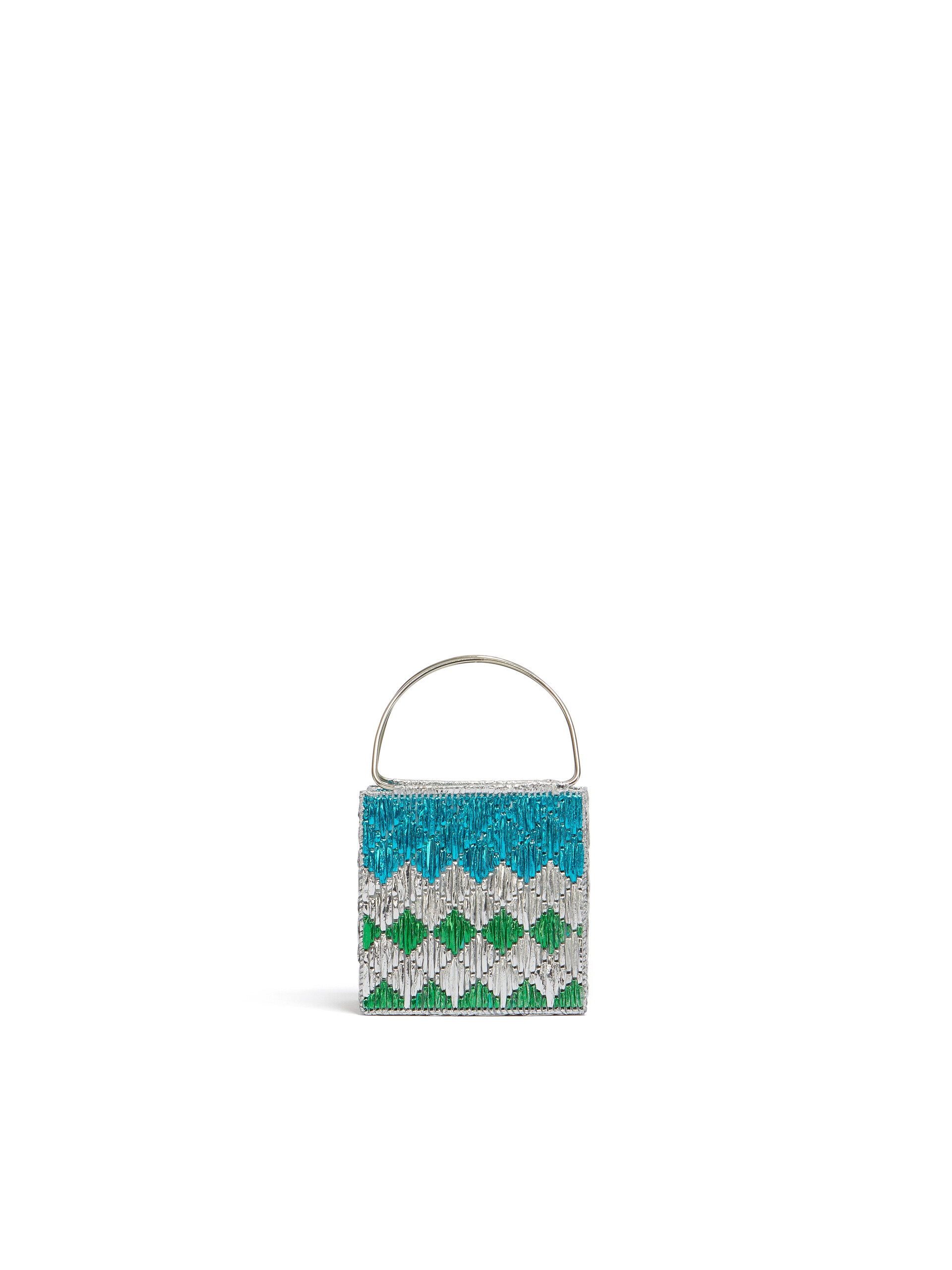 メタリック ブルー ロンバス MARNI MARKET ミニバッグ - ショッピングバッグ - Image 3