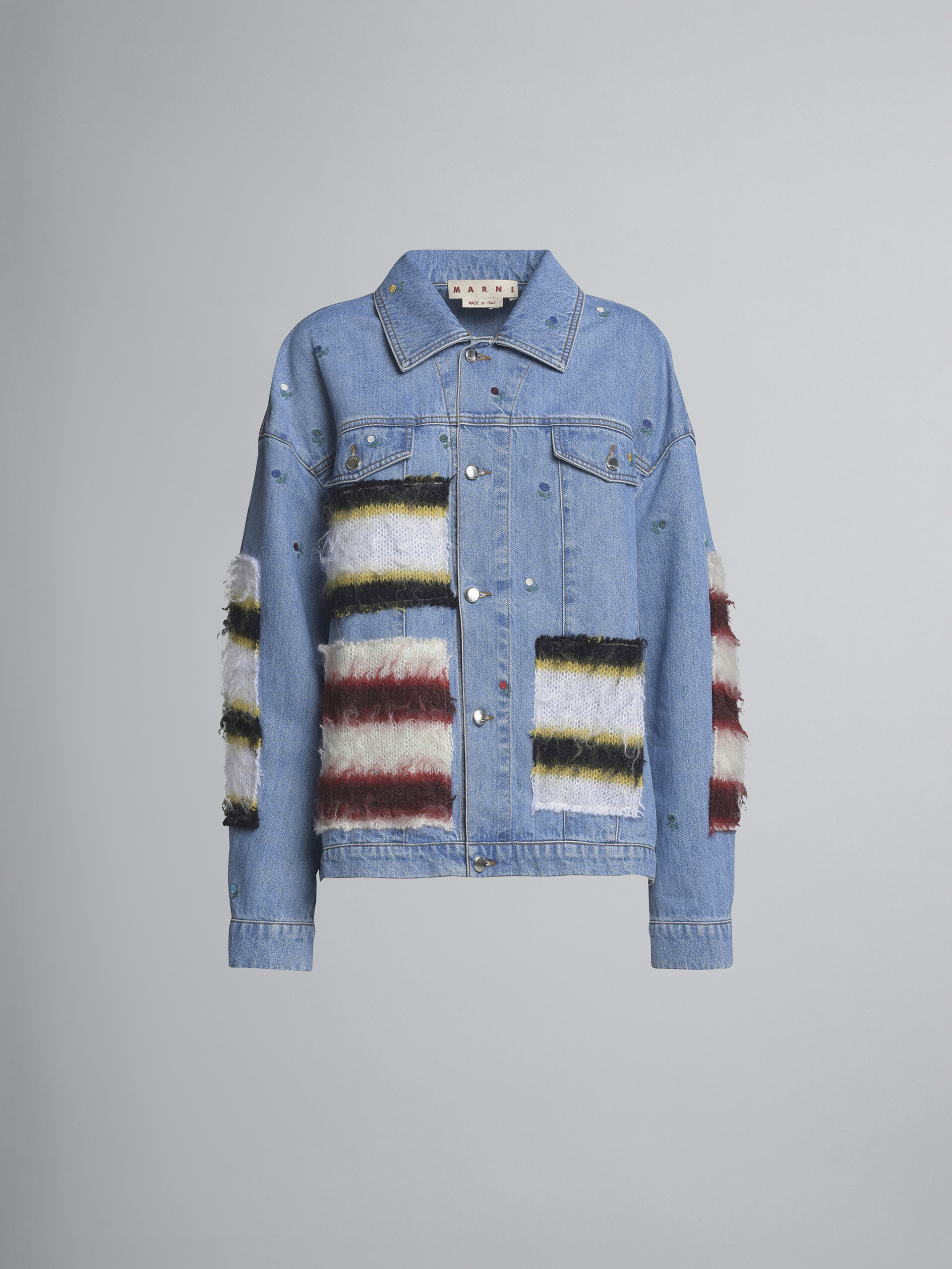 Mohair and denim jacket - Jackets - Image 1