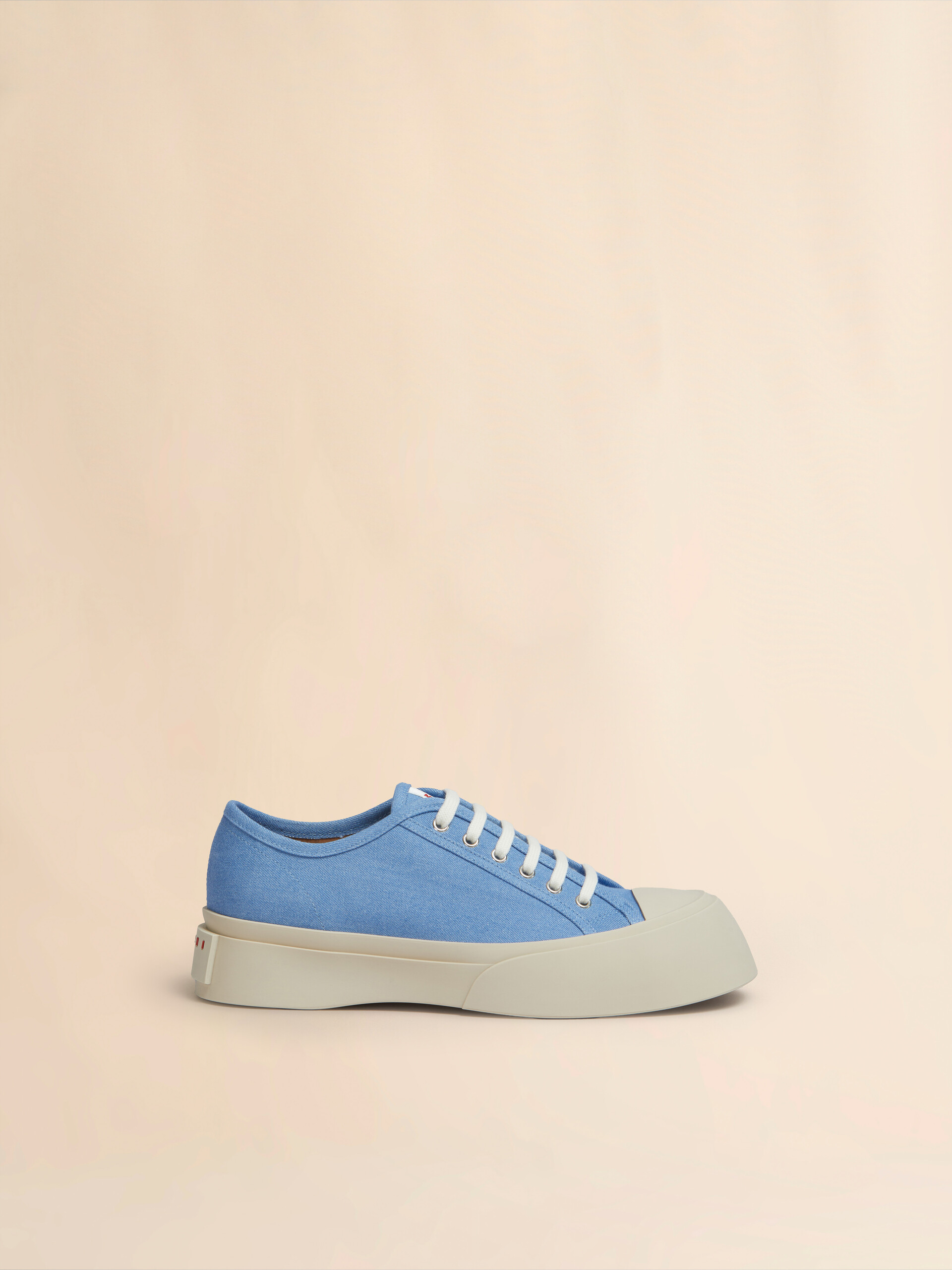 Light blue denim Pablo lace-up sneaker - Sneakers - Image 1