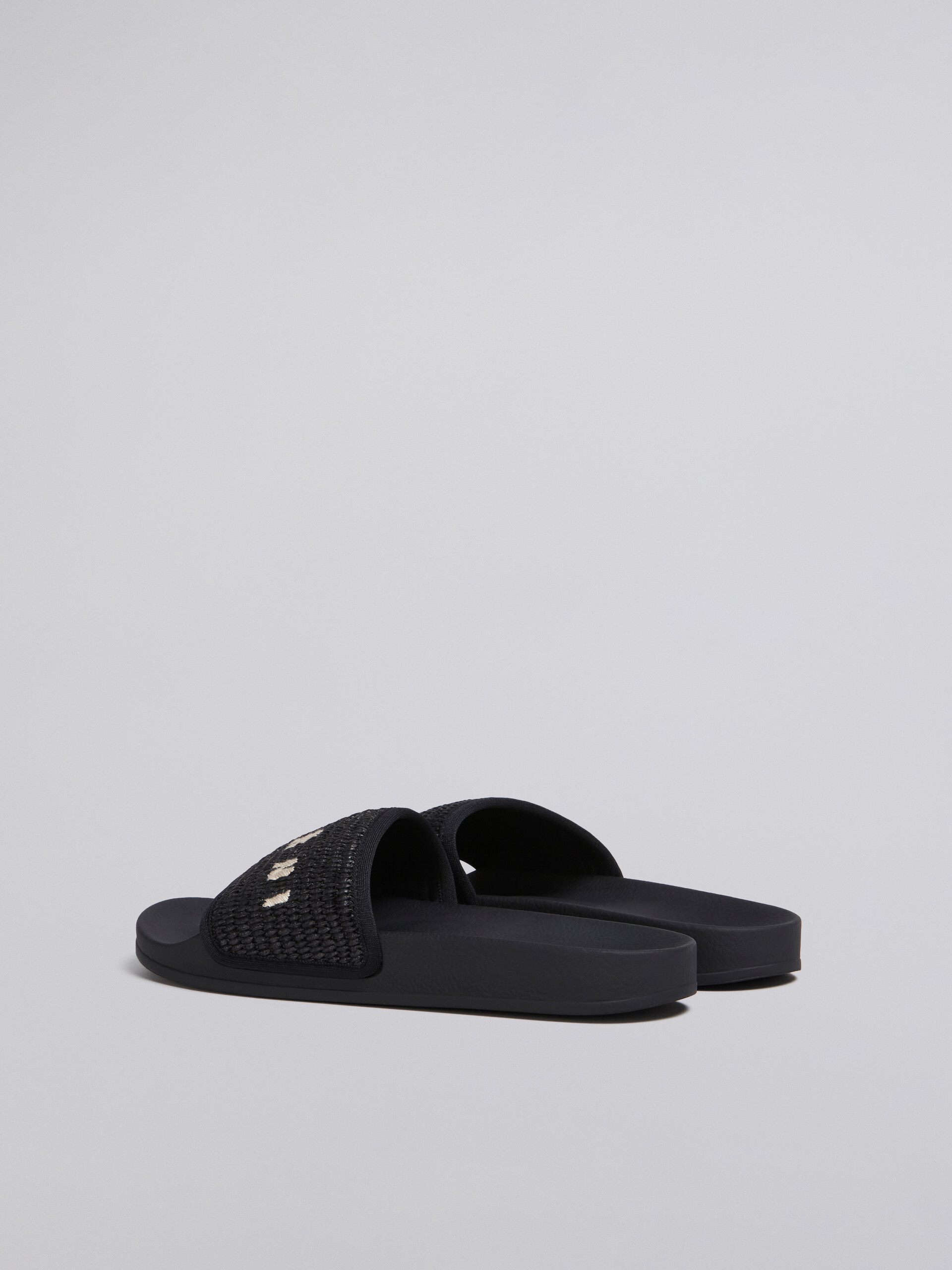 블랙 라피아 샌들 - Sandals - Image 3