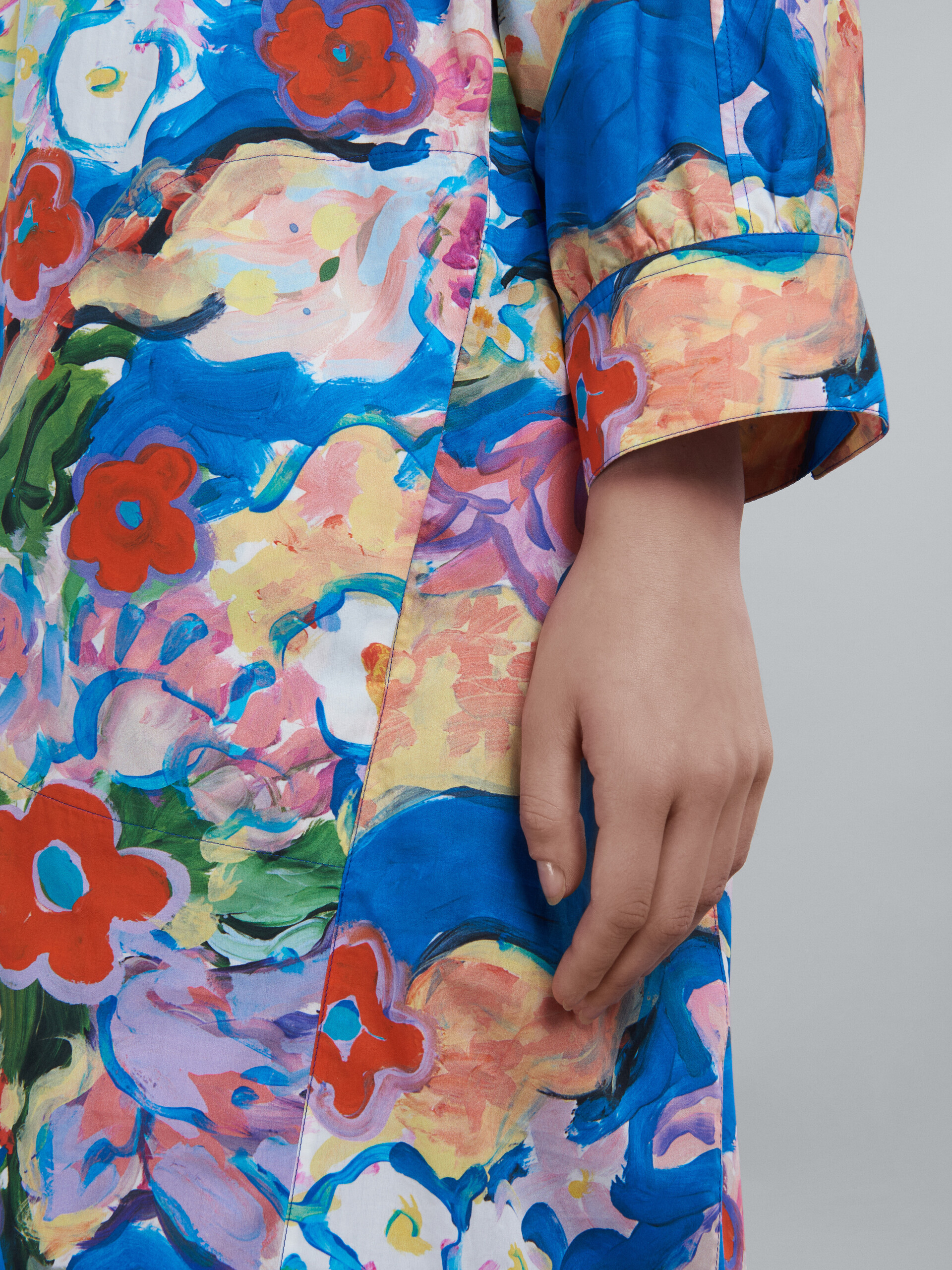 Printed poplin dress - Dresses - Image 5