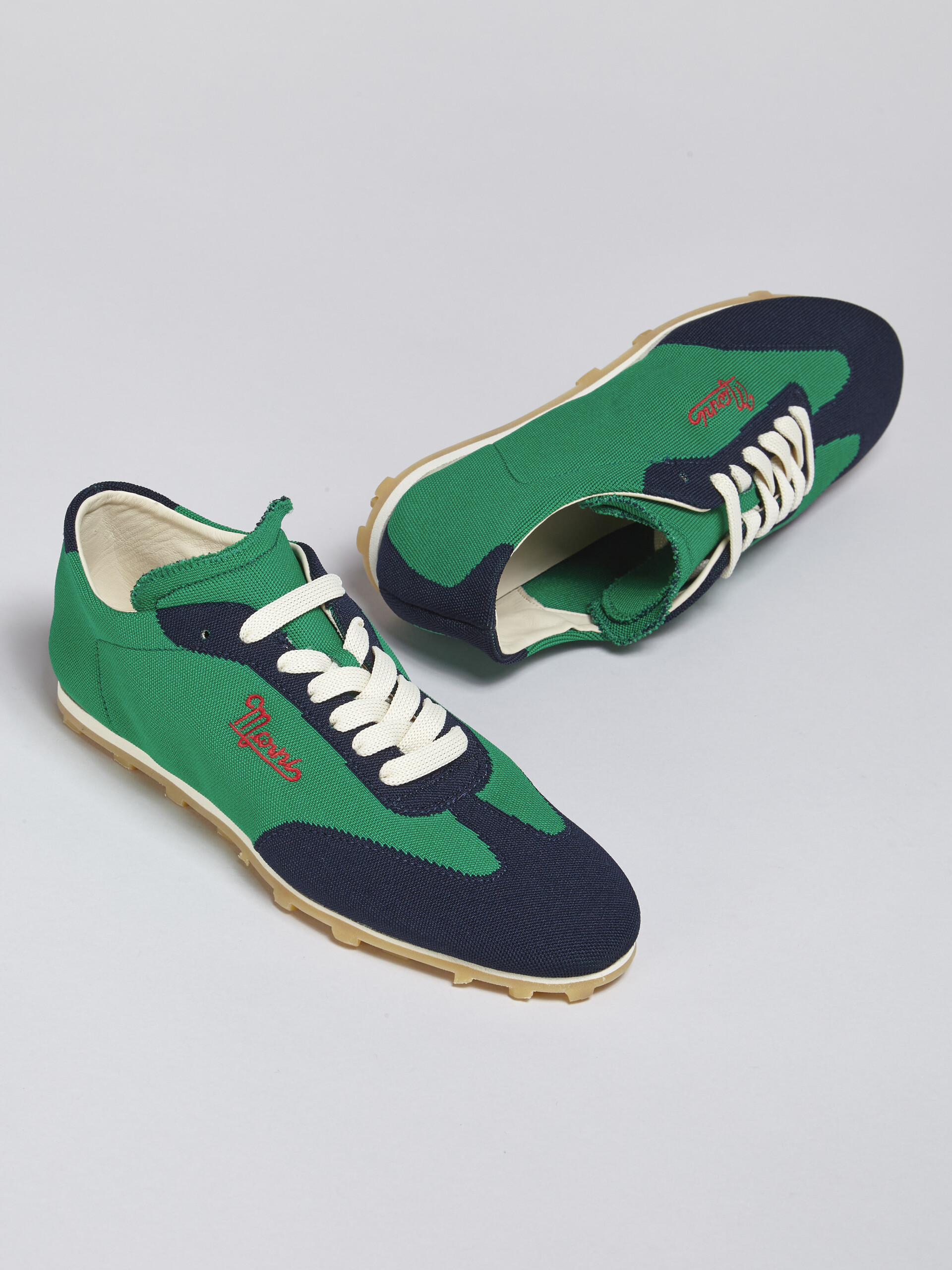 Green blueblack stretch jacquard PEBBLE sneaker - Sneakers - Image 5