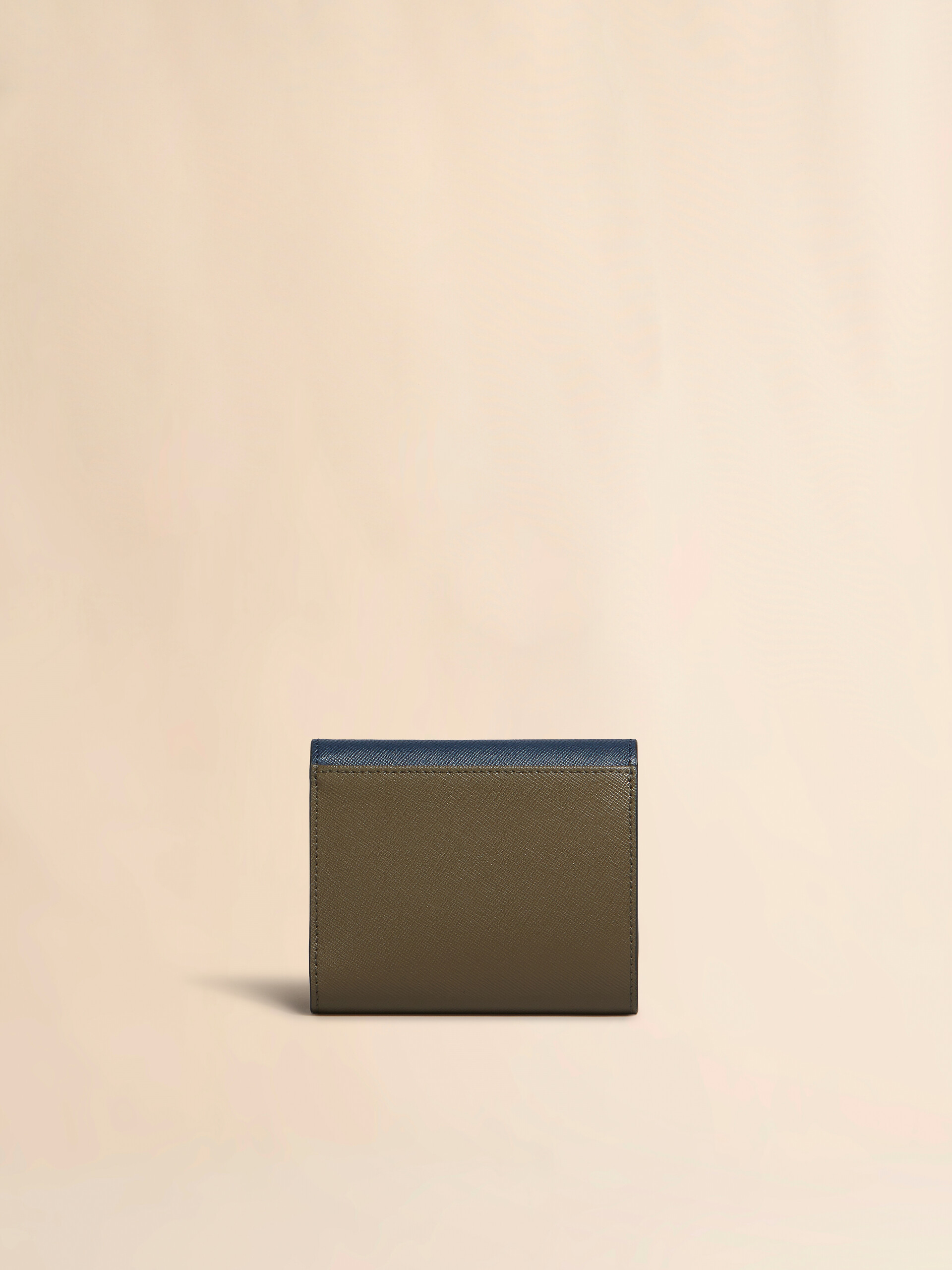 Light green white and brown saffiano leather wallet - Wallets - Image 3