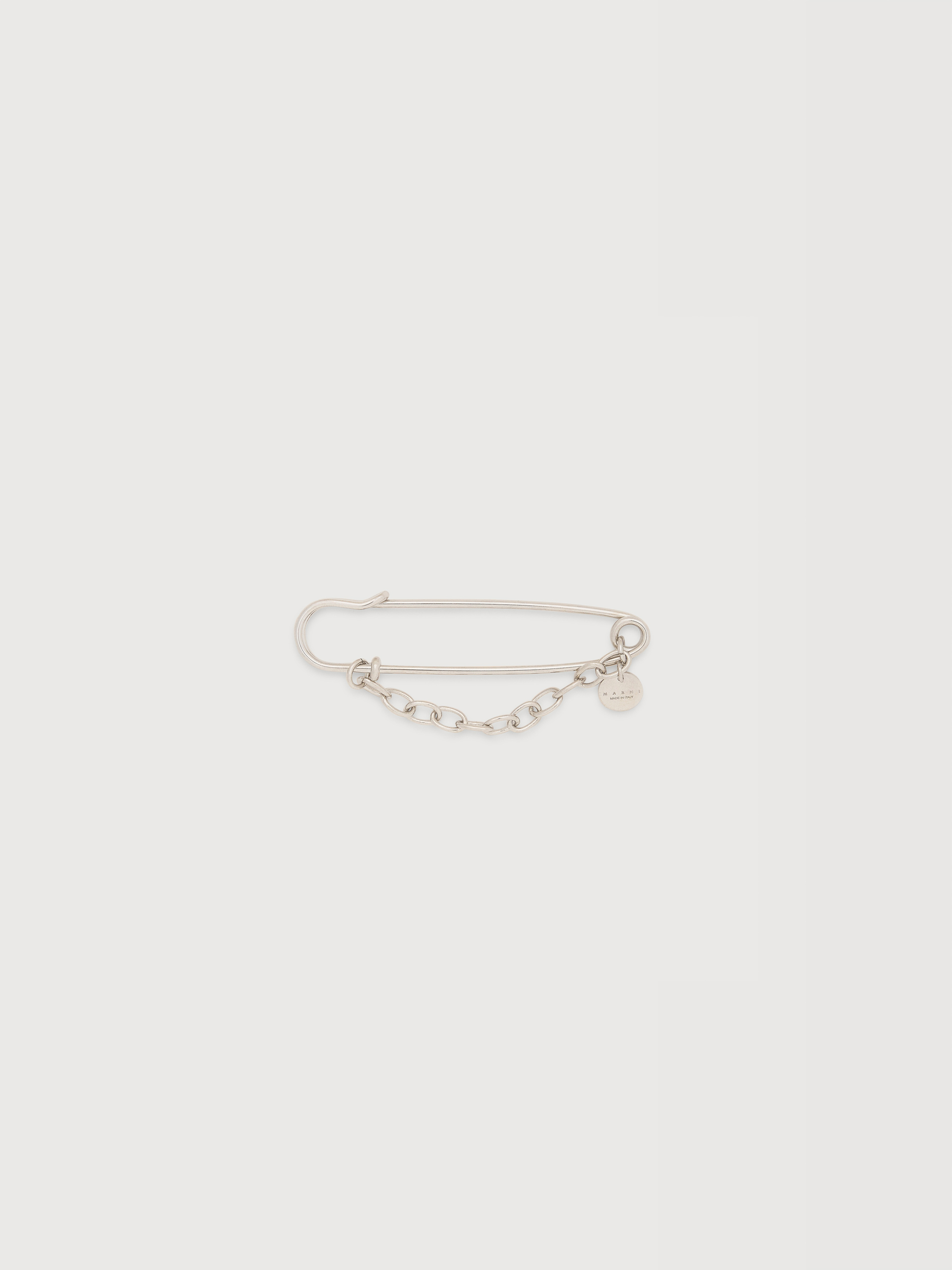 シルバートーン安全ピンブローチ | Marni