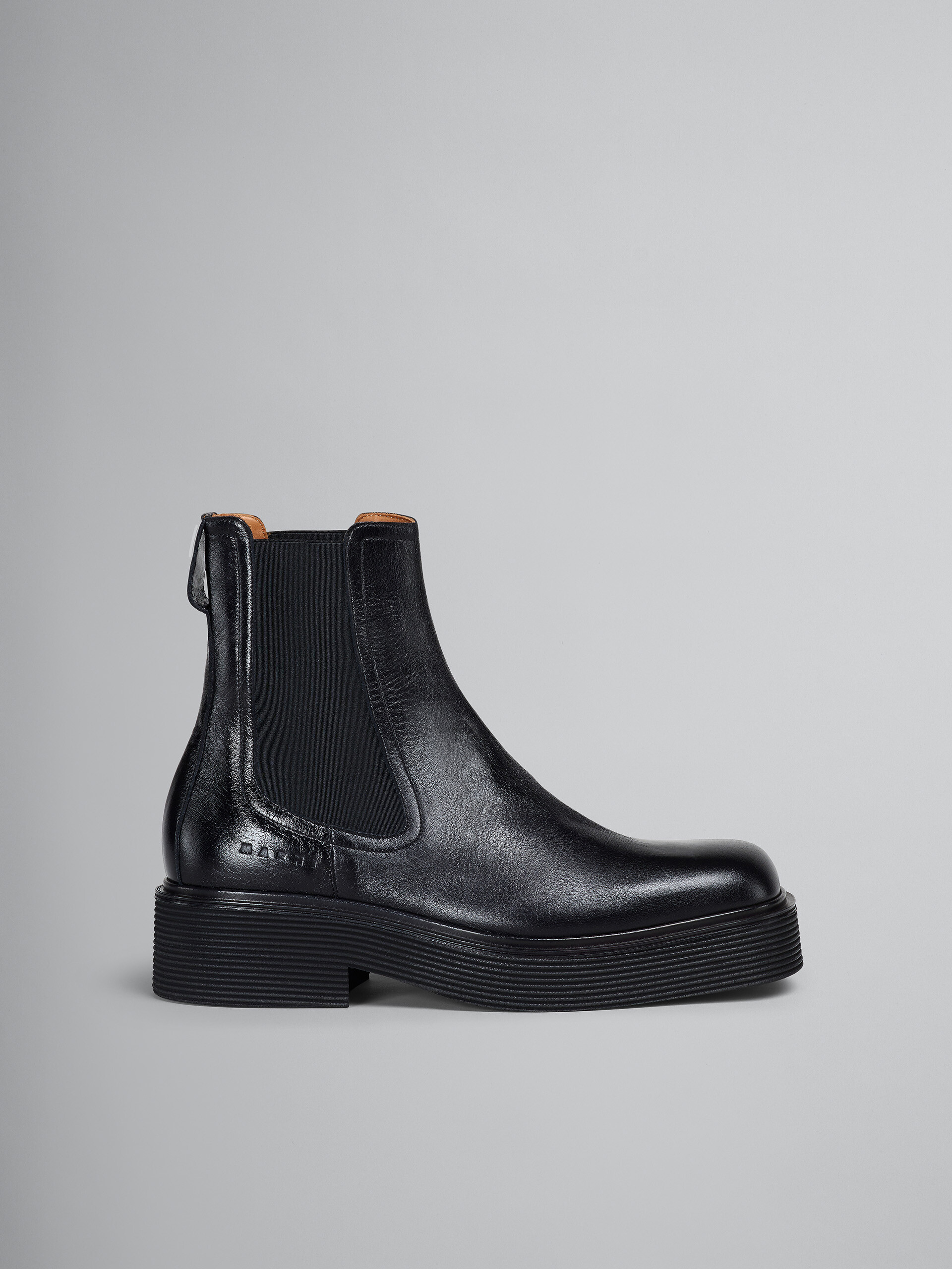Shiny leather Chelsea boot - Boots - Image 1