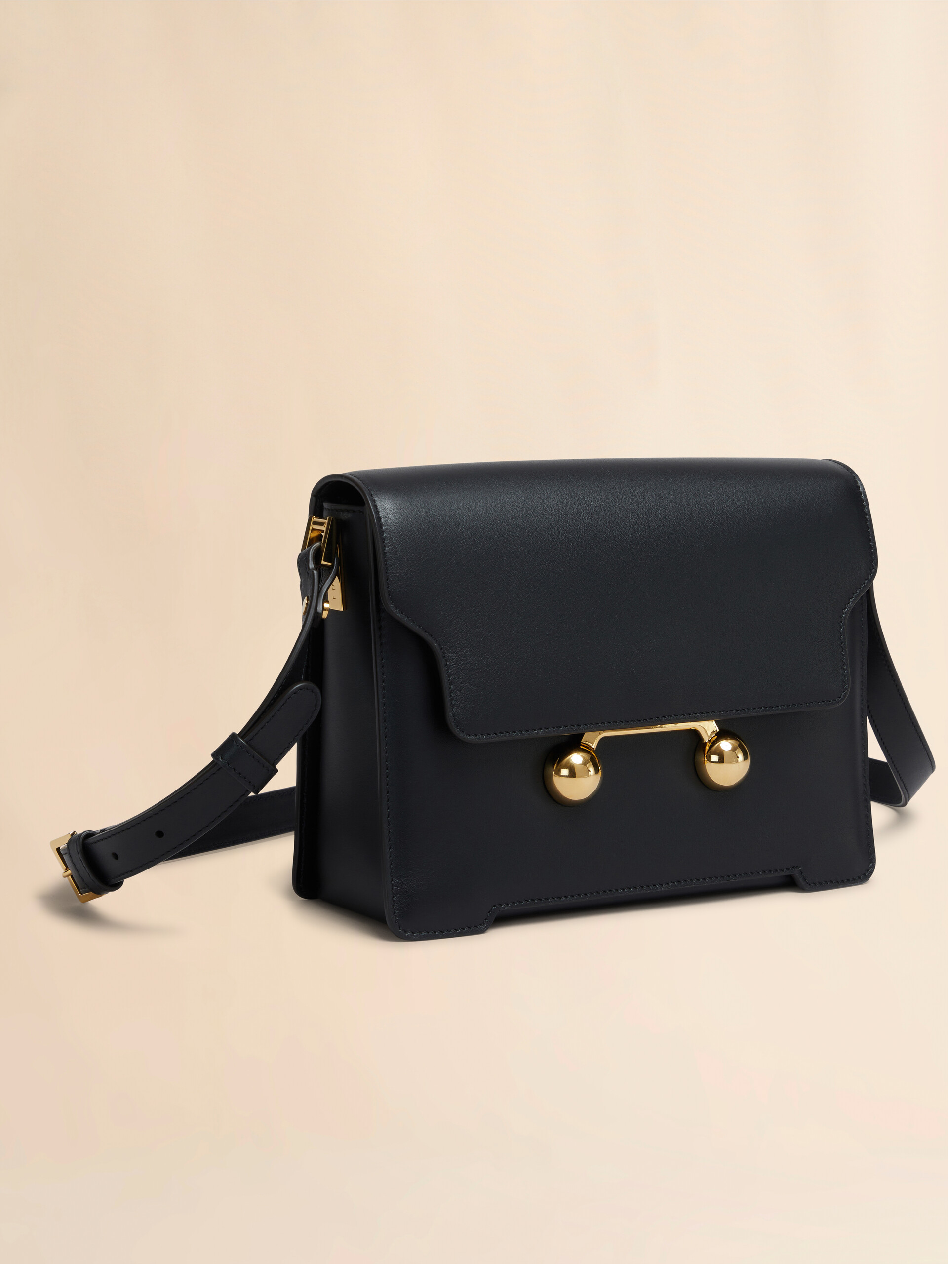 Blue leather Trunkaroo medium shoulder bag - Shoulder Bags - Image 4