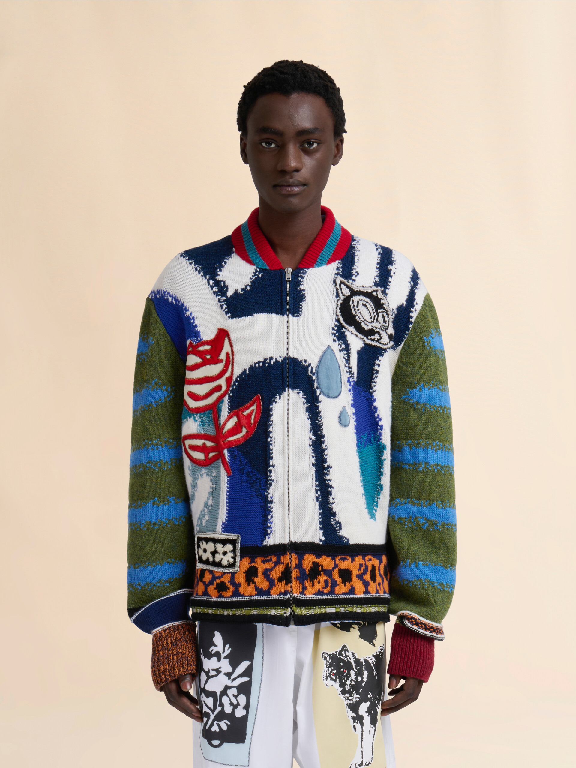Multicolour wool cardigan - Pullovers - Image 2