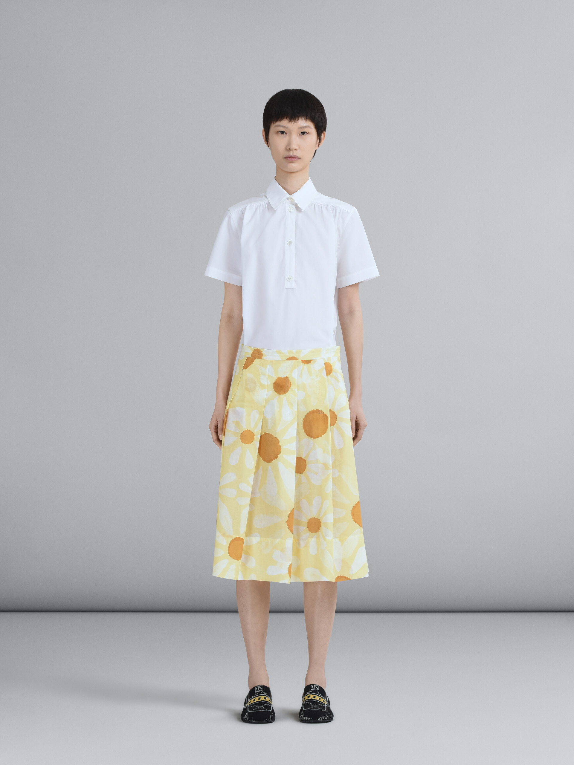 Euphoria print cotton voile skirt - Skirts - Image 2