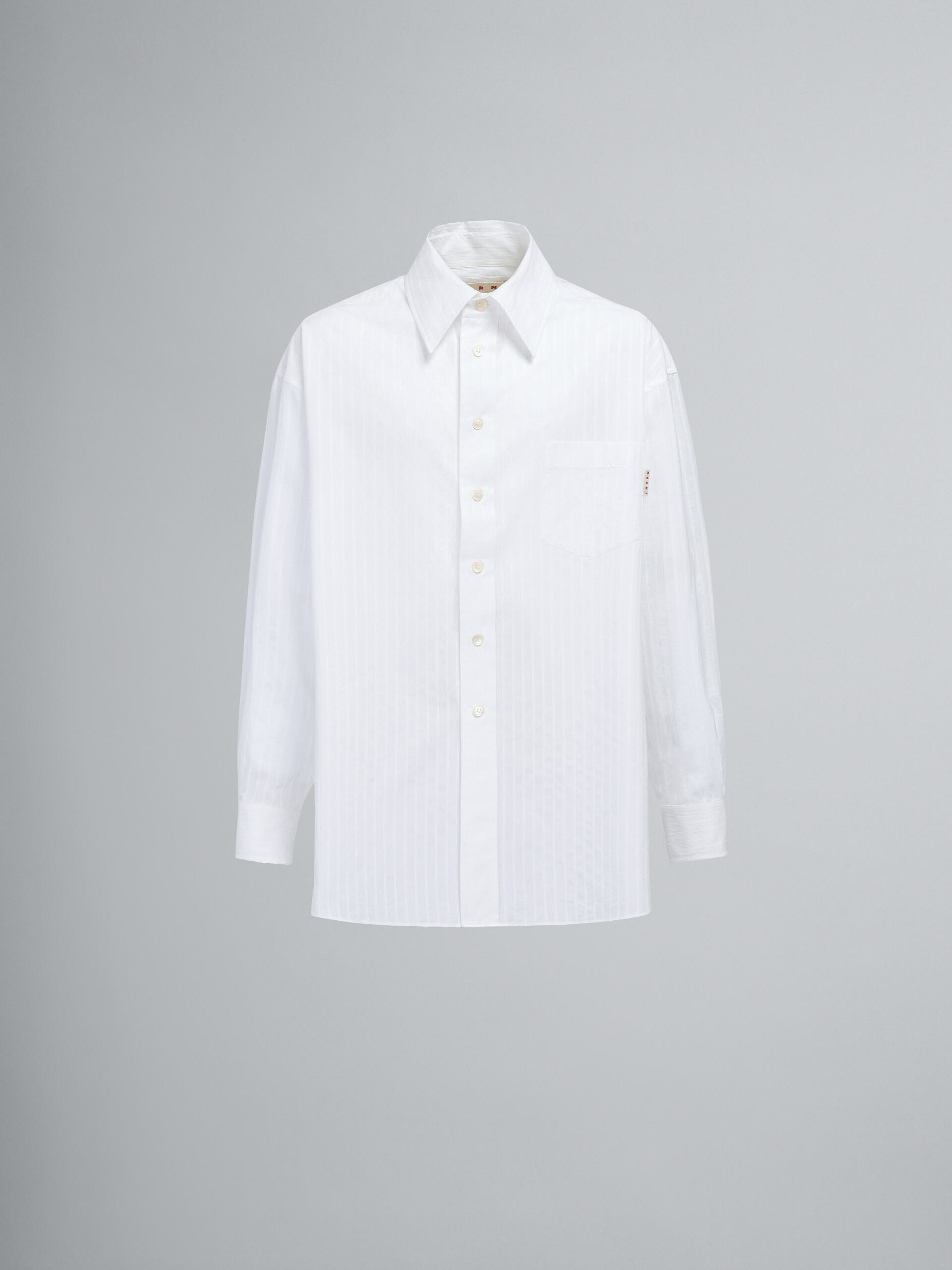 Textured poplin shirt - Shirts - Image 1