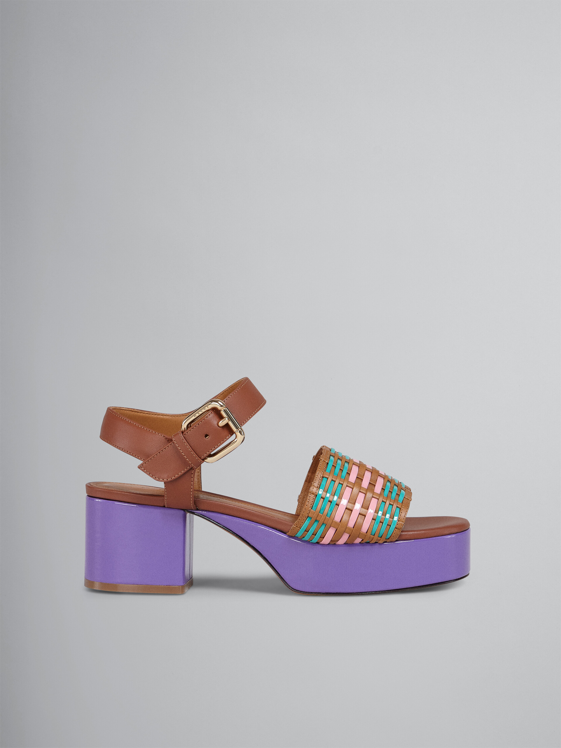 Hand woven vegetable-tanned leather sandal - Sandals - Image 1