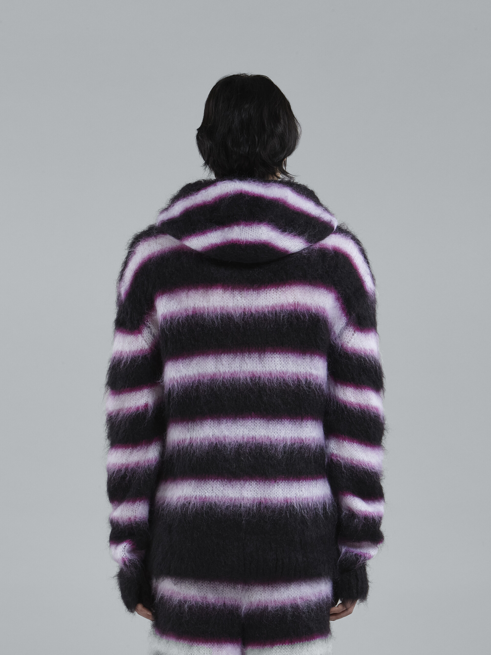 Striped mohair and wool crewneck sweater - Pullovers - Image 3